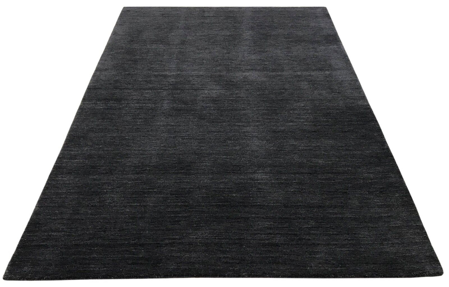 Gabbeh Teppich Schwarz Dunkel Blau Handgefertigt 100% Wolle 200X290 cm G-407