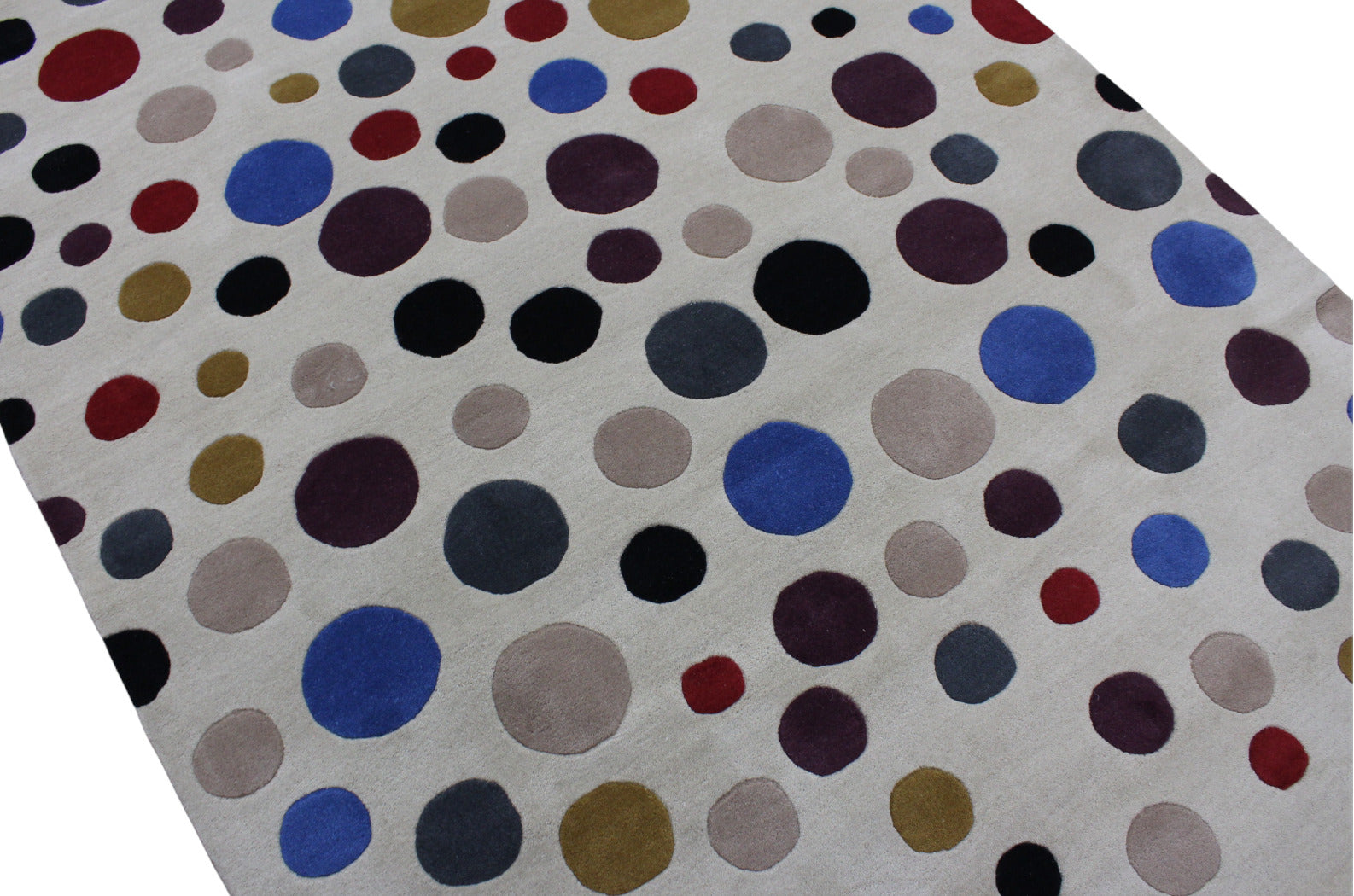 Wohnzimmer Teppich 100% Wolle Beige 170X240 cm Orientteppich Handgewebt CD 2