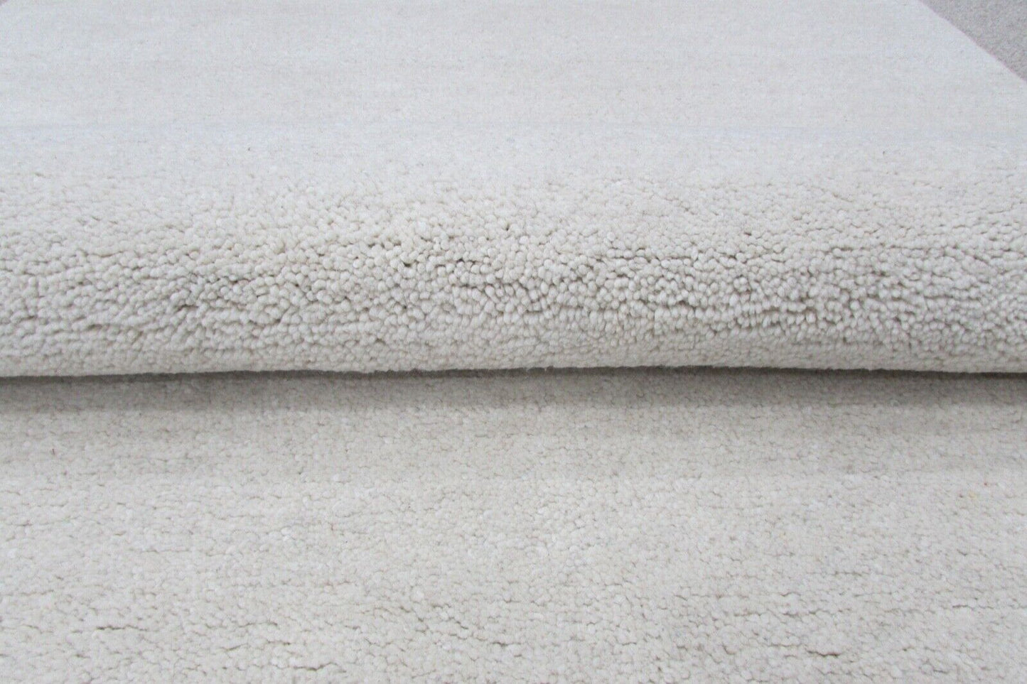 Handarbeit Beige Grau Teppich 100% Wolle 160X230 cm Handgetuftet T819