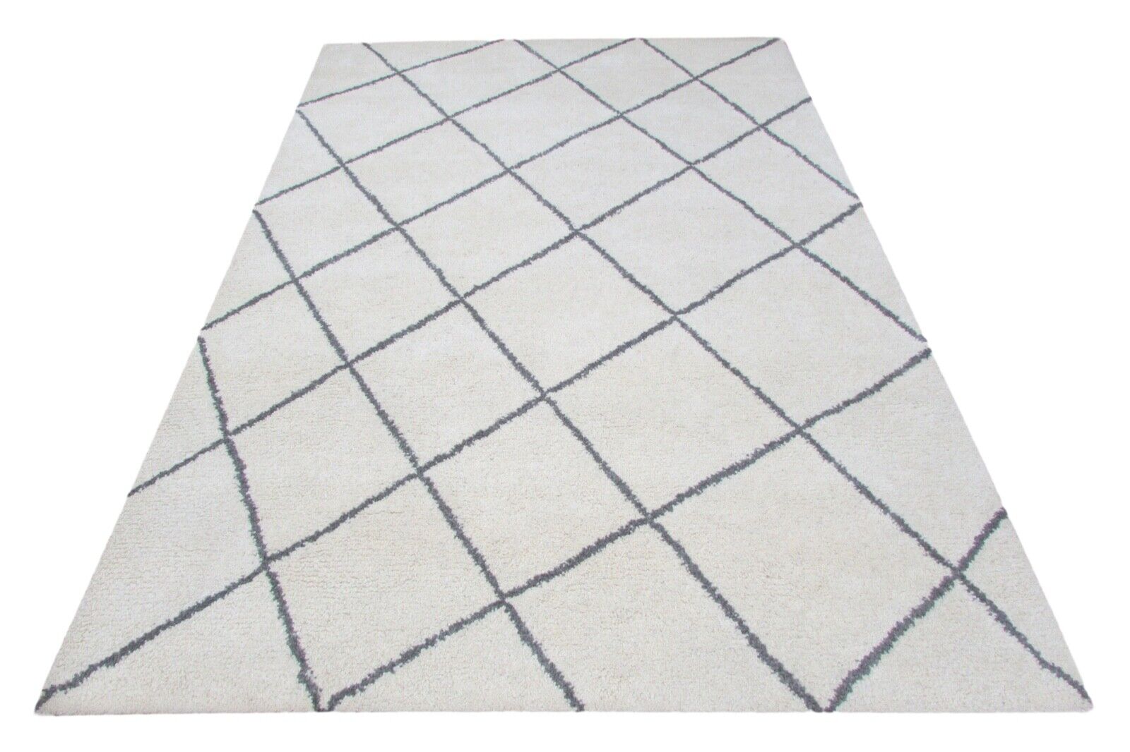 Elfenbeinfarbe Teppich 100% Wolle béžová 160X230 cm Handarbeit Handgetuftet T829