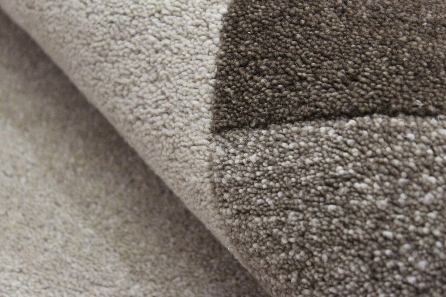 Teppich 100% Wolle Beige 160X230 cm Orientteppich Handgetuftet HT208