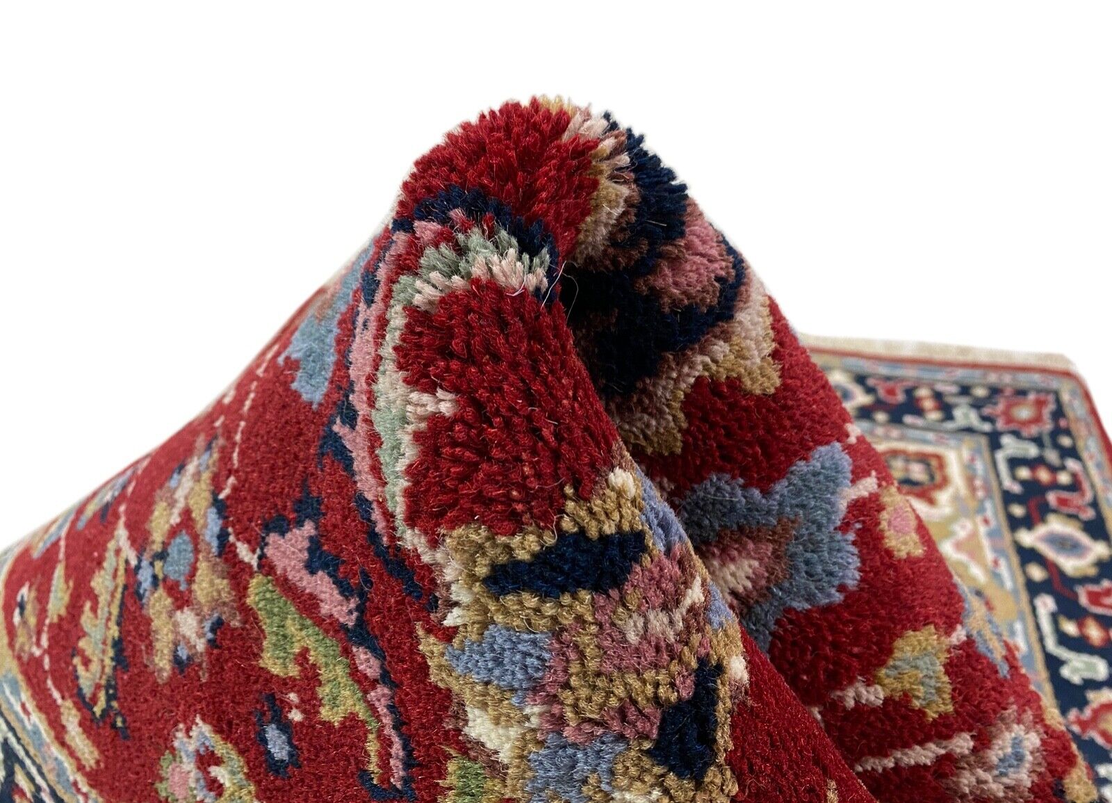 Tapis oriental en laine Red Carpet, noué à la main, 100 % laine vierge, 95 x 160 cm, diamètre 7