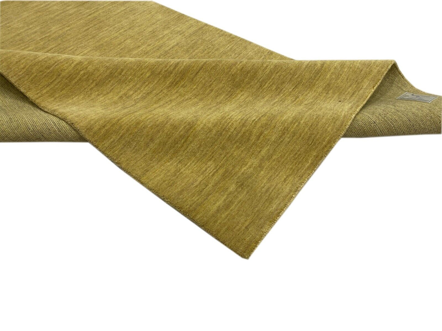 Gabbeh Teppich Dunkel Beige Gold 100% Wolle 170x240 cm Handgewebt Lori WR102