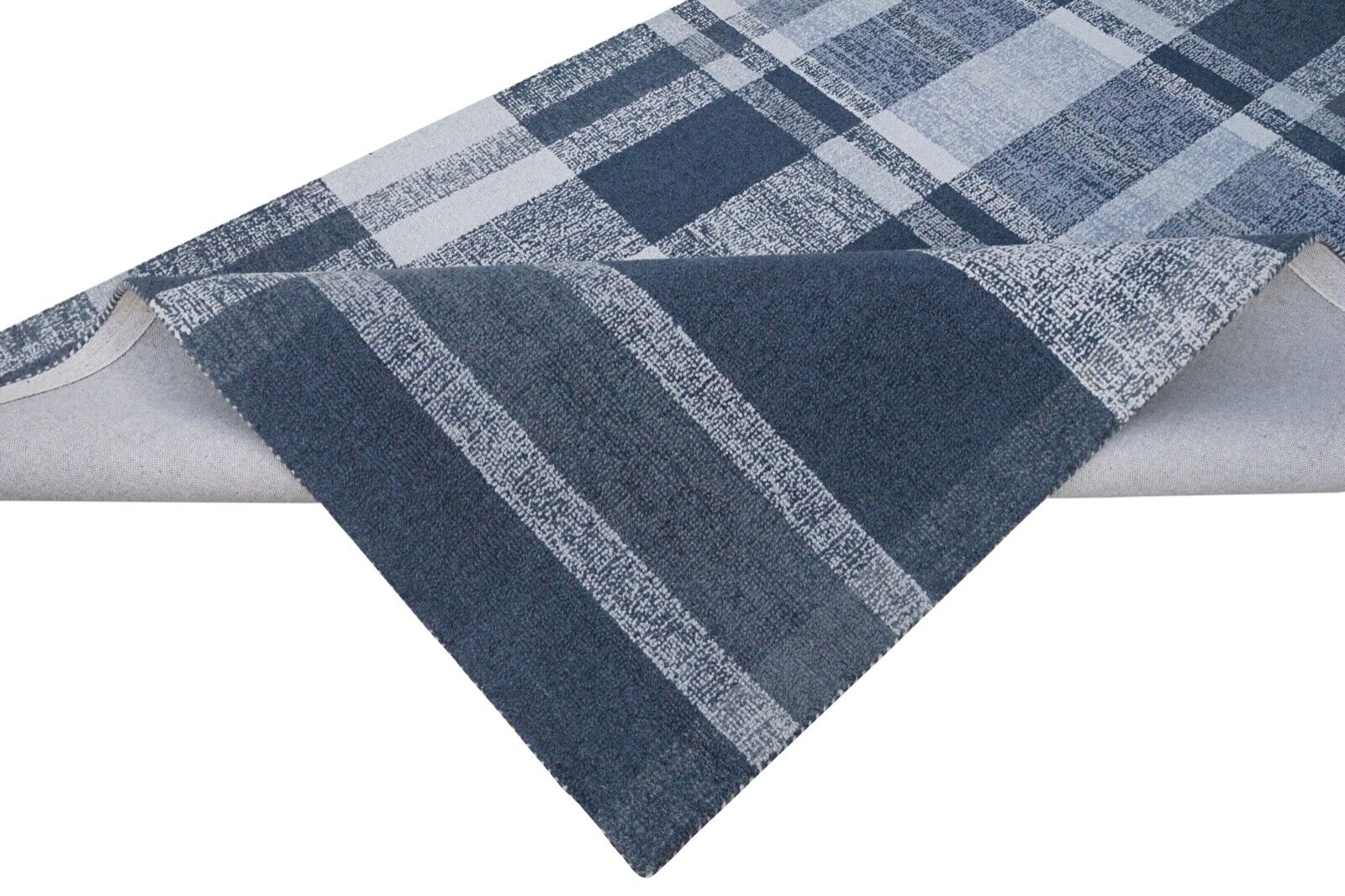 Teppich 100% Wolle Grau Beige 160X230 cm Handgetuftet Orientteppich HT310u