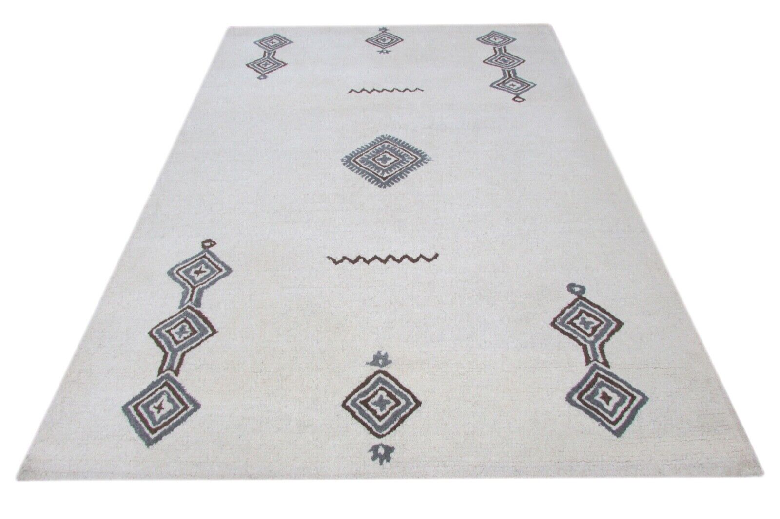 Elfenbeinfarbe Teppich 100% Wolle Béžová 160X230 cm Handarbeit Handgetuftet T836