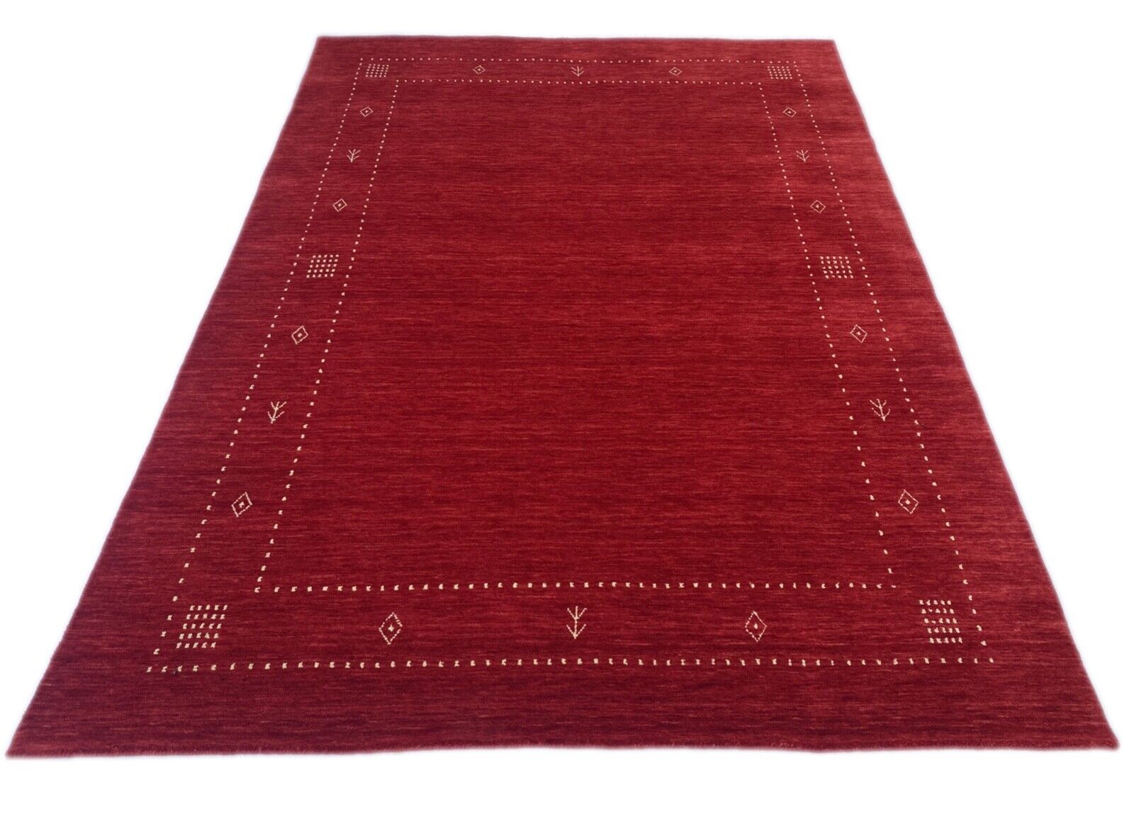 Red Carpet 100% Wool Handmade 170X240 cm Handwoven Gabbeh Orient AC06