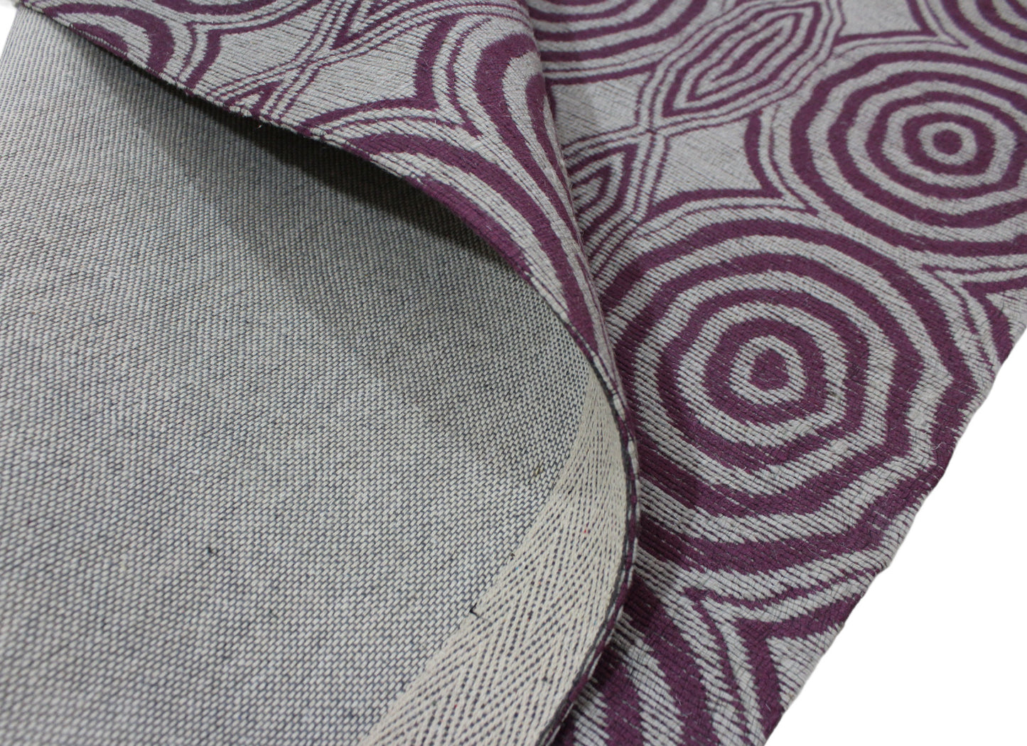 Teppich Flachgewebe Baumwolle Viskose 150x240 cm Jacquard Silber JST21
