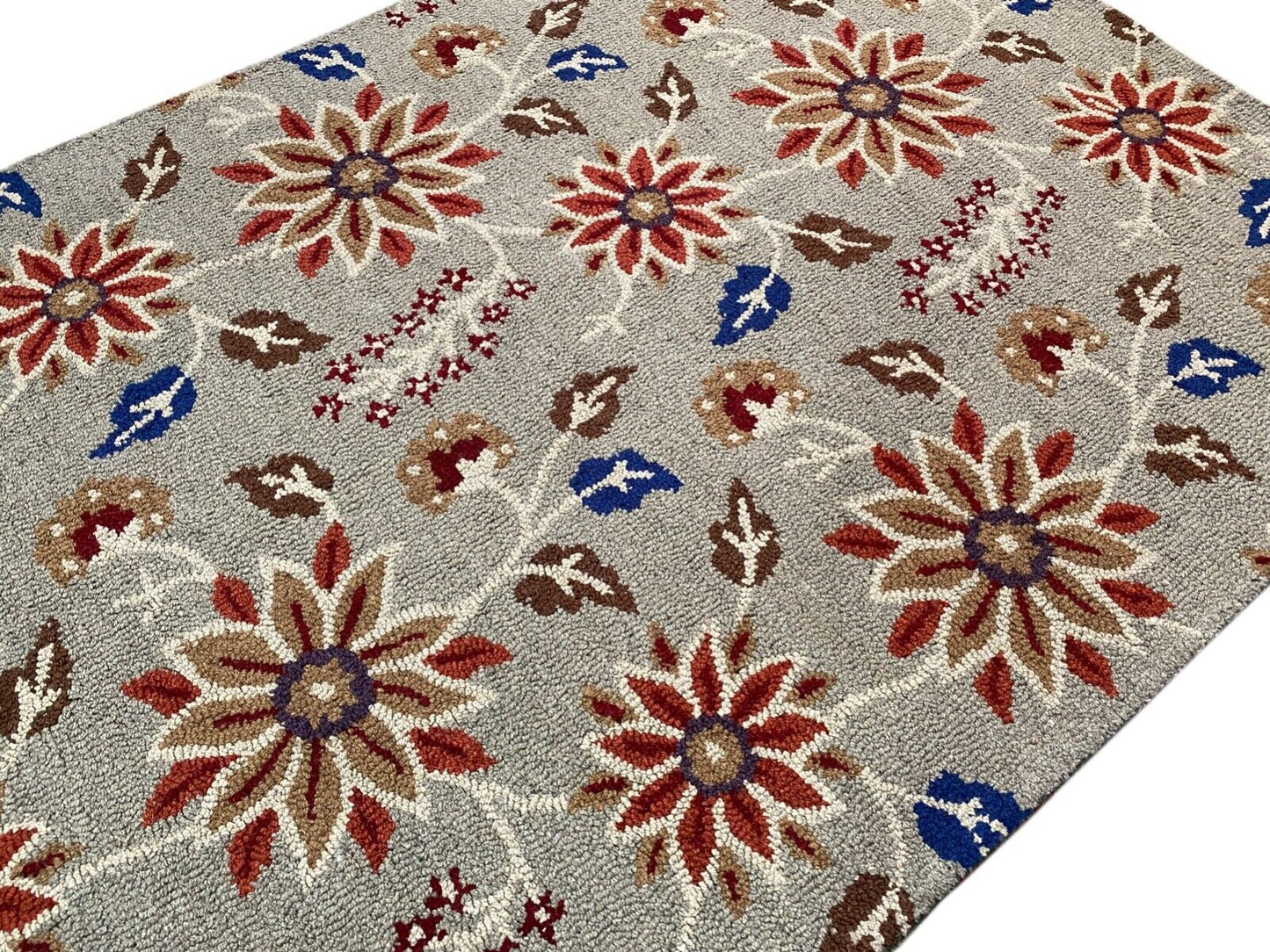 Teppich 100% Wolle Grau Orientteppich 150X240 cm Handgetuftet MH918