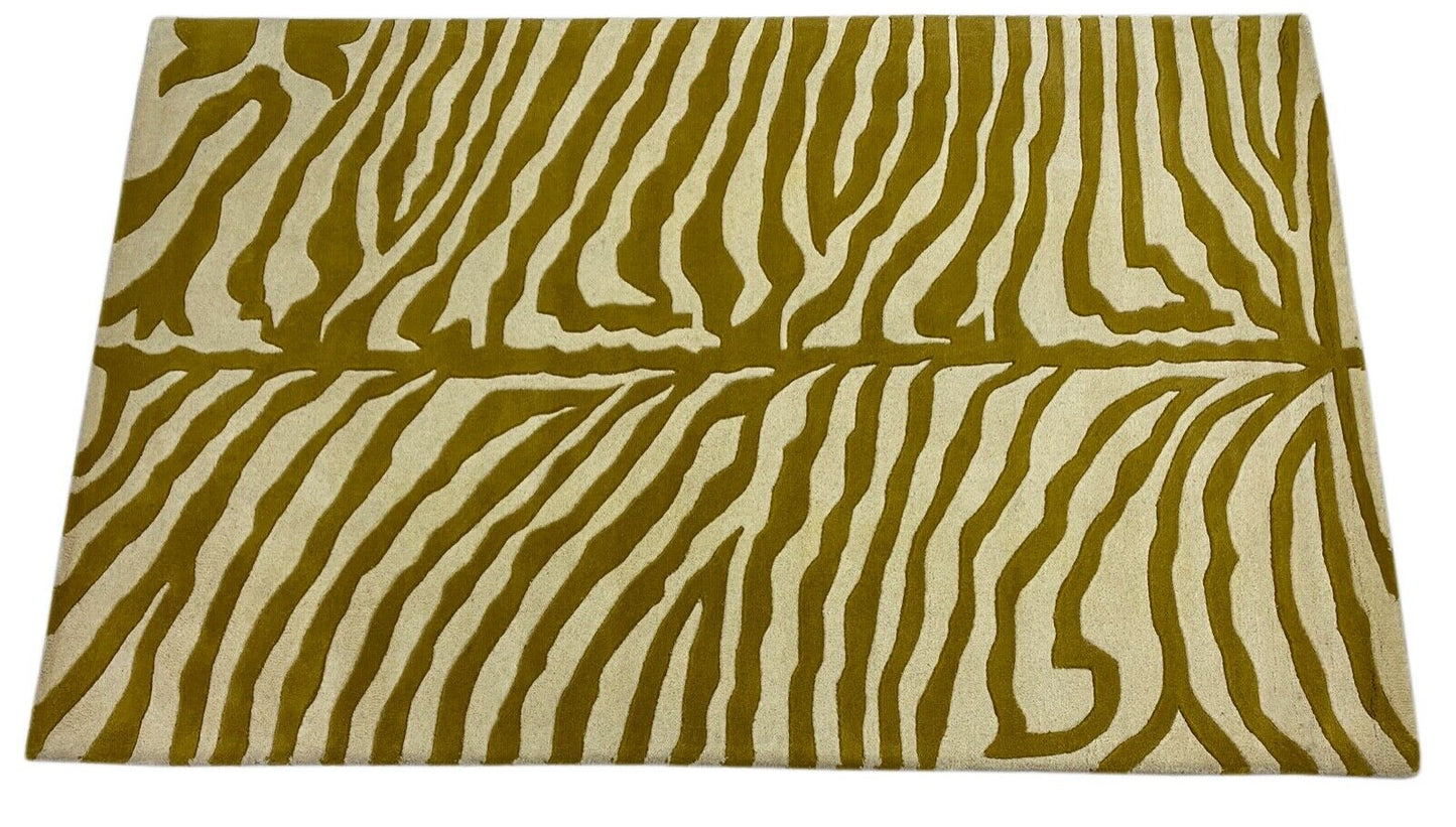 Orientteppich Gold Beige 100% Wolle Handgetuftet Teppich 150X236 CM