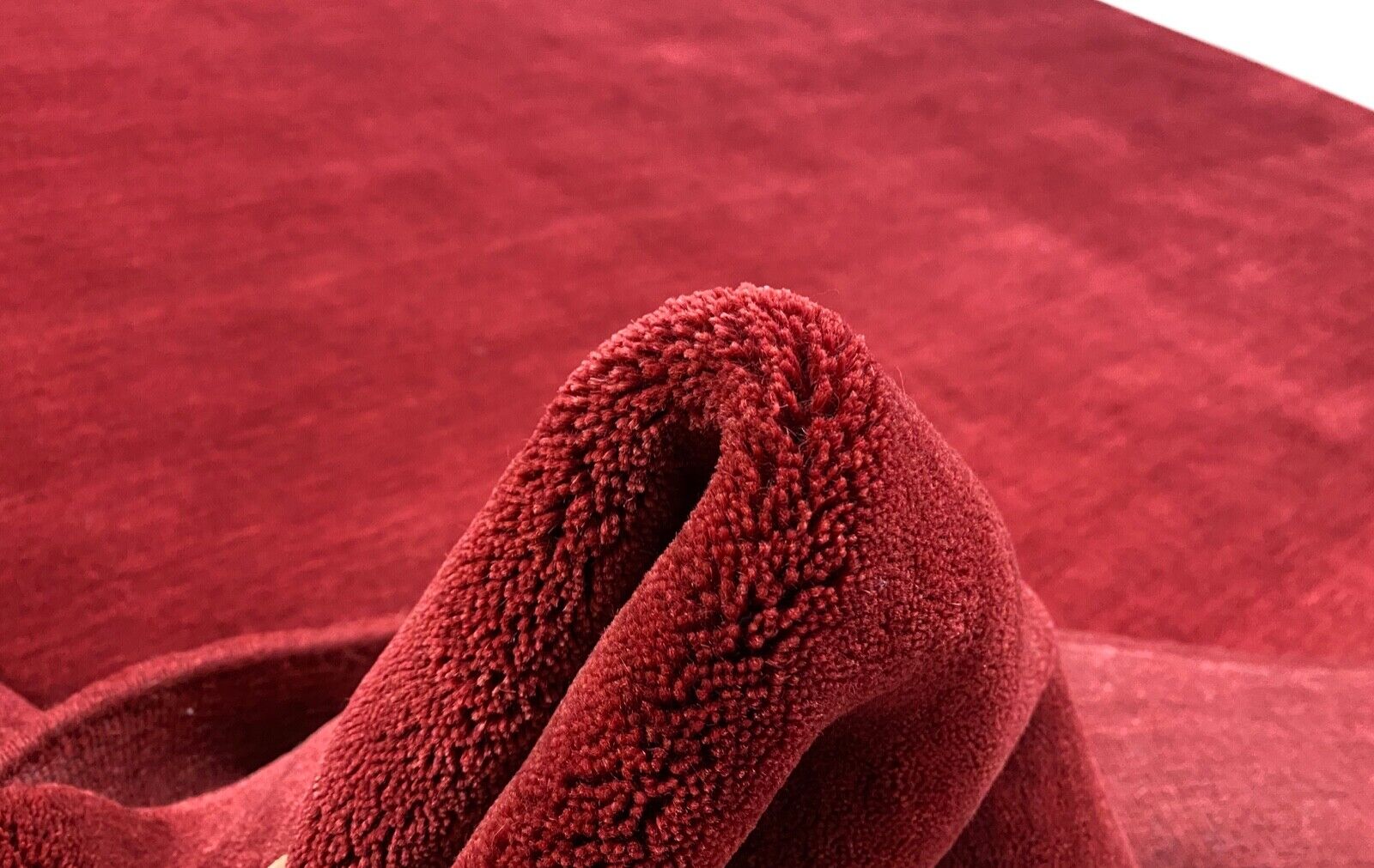 Rot Teppich 100% Wolle Orientteppich Gabbeh Loom Handgefertigt 244X300 CM