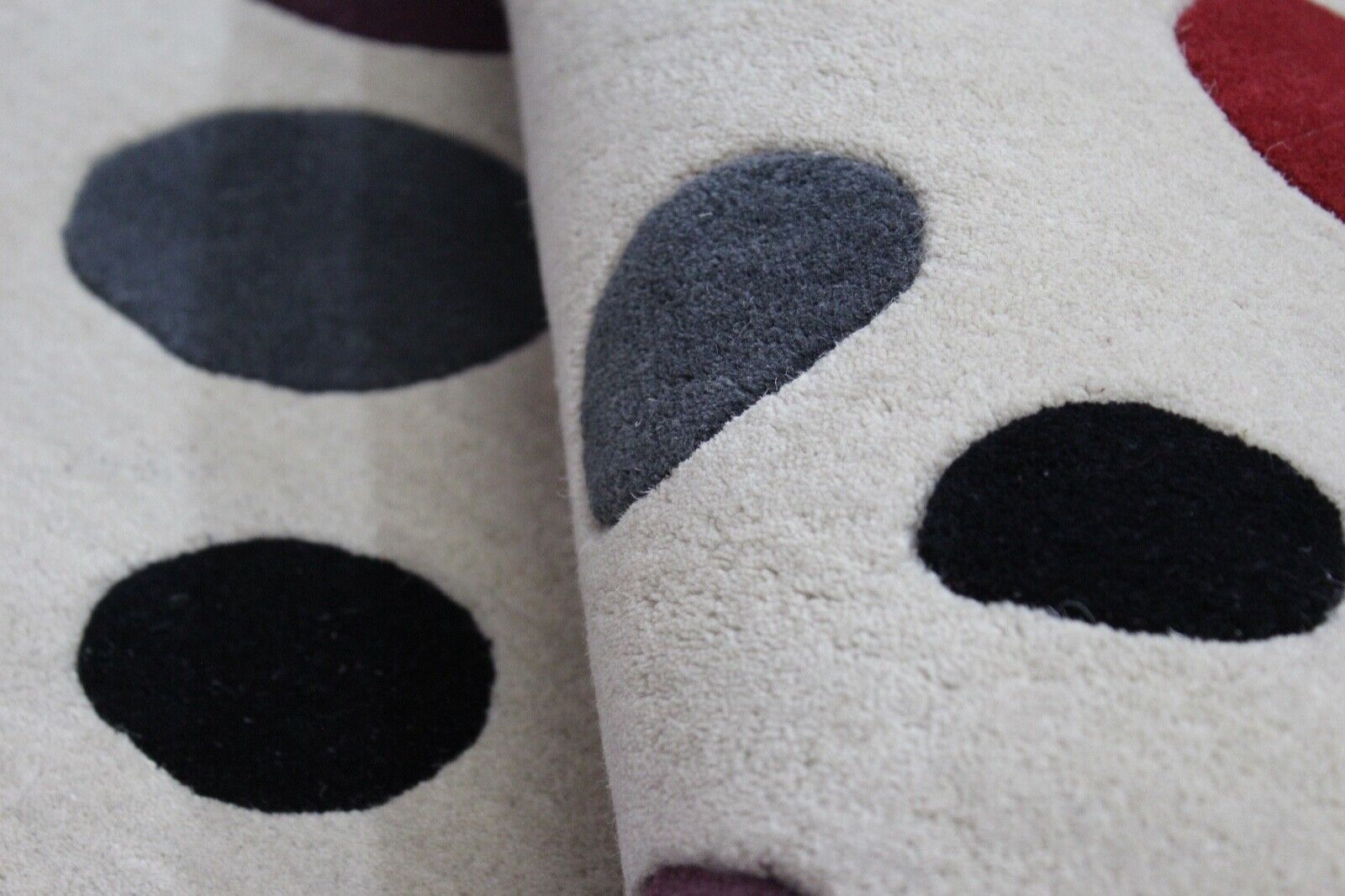 Wohnzimmer Teppich 100% Wolle Beige 170X240 cm Orientteppich Handgewebt CD 2