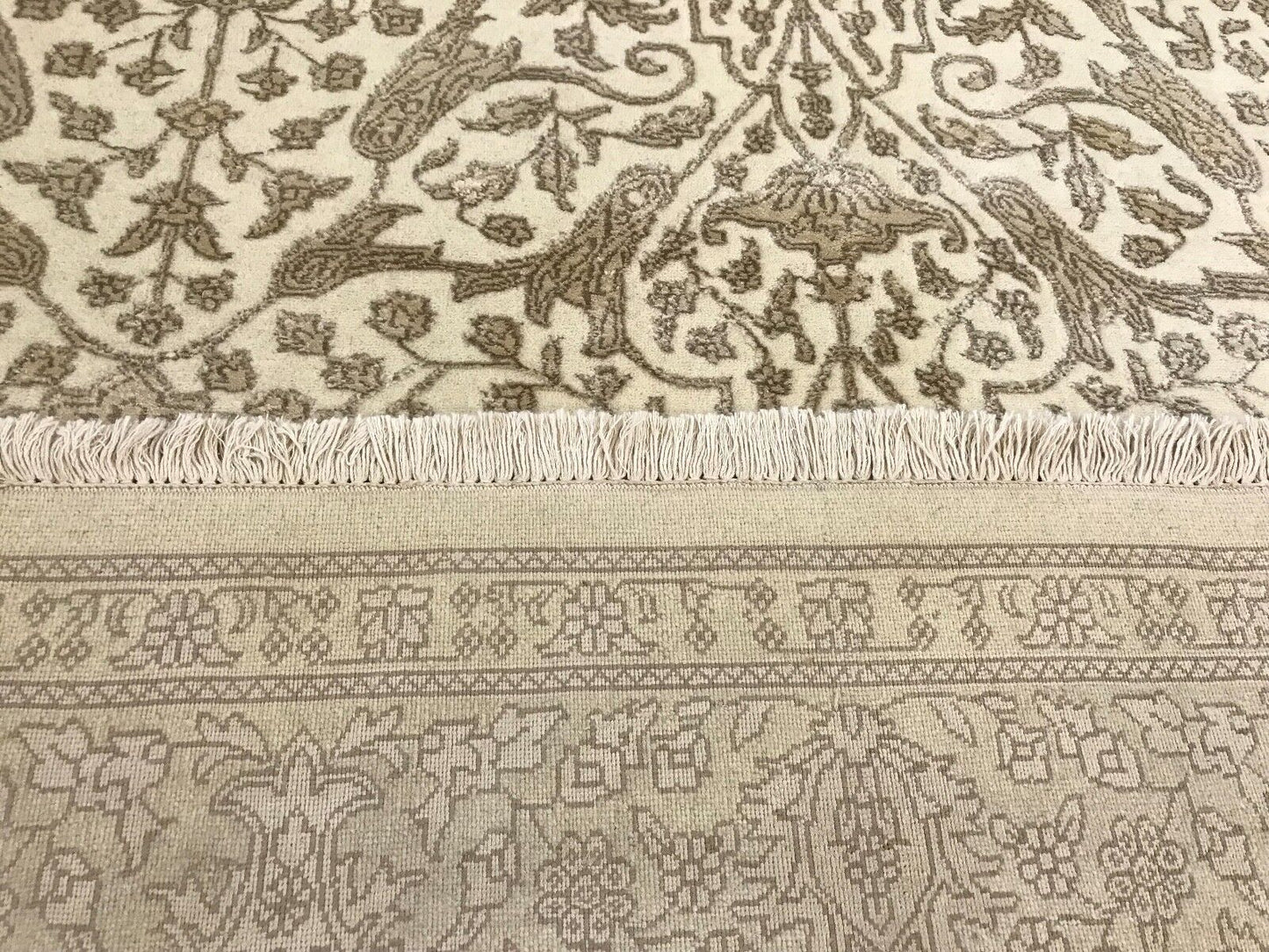 Teppich Handgeknüpfte Orientteppich Hoch Qualität Seide und Wolle 195X303 CM