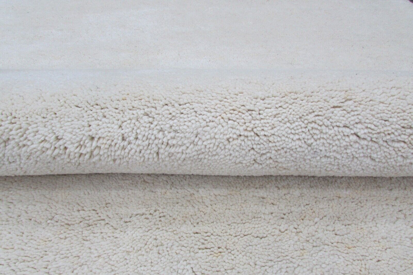 Teppich 100% Wolle 160X230 cm Beige Orientteppich Handgetuftet T800