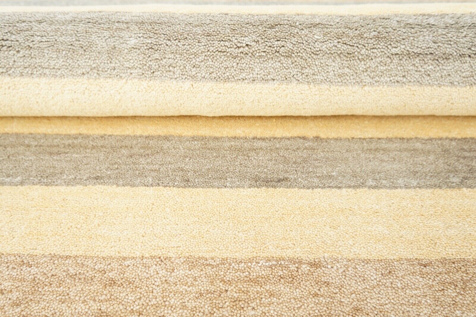 Teppich Gold Braun Handgewebt 100% Wolle 121x184 cm Orientteppich Lori Lr431