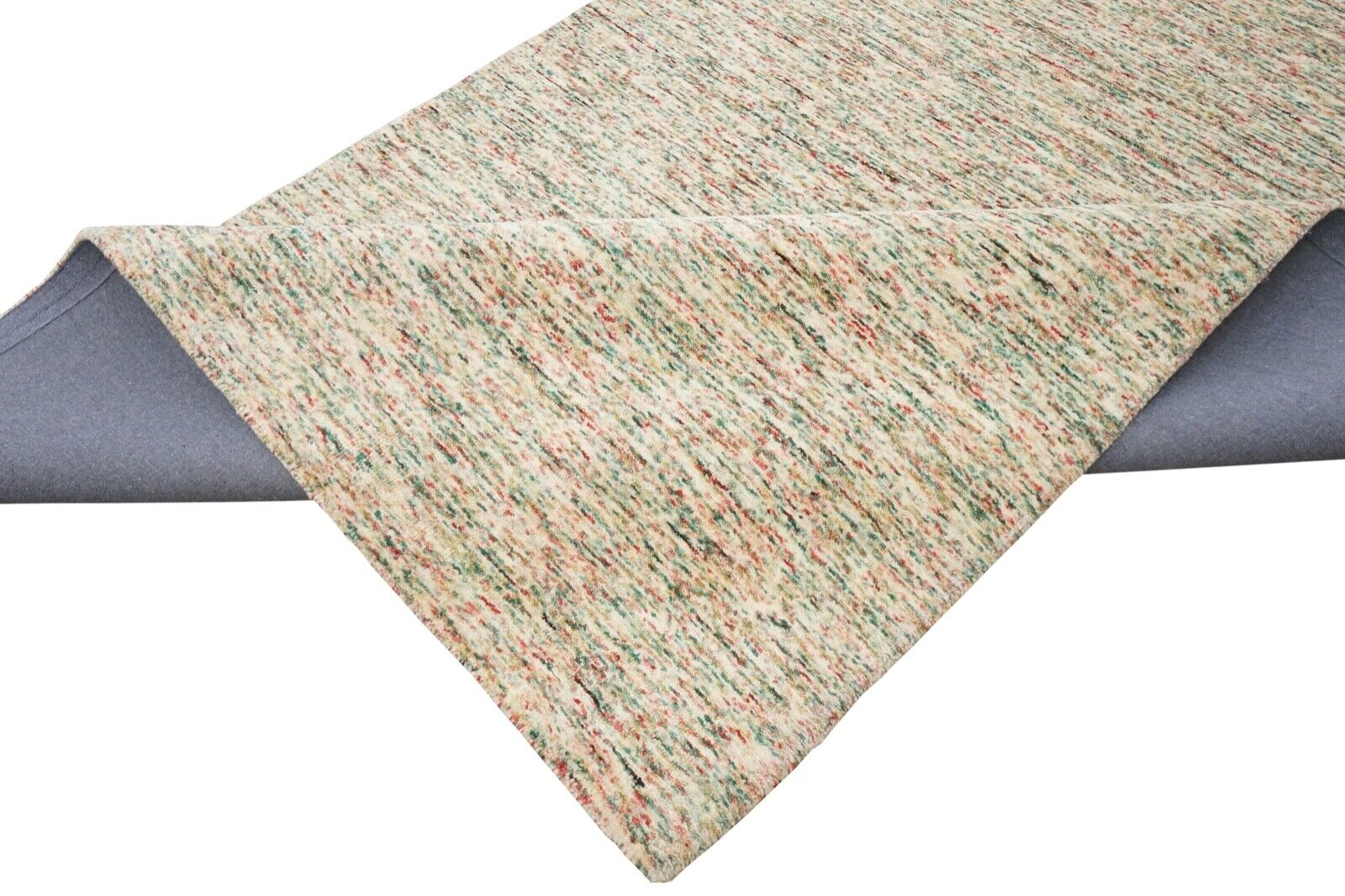 Teppich 100% Wolle Beige Grün Orange 160X230 cm Handgetuftet Orient HT326u