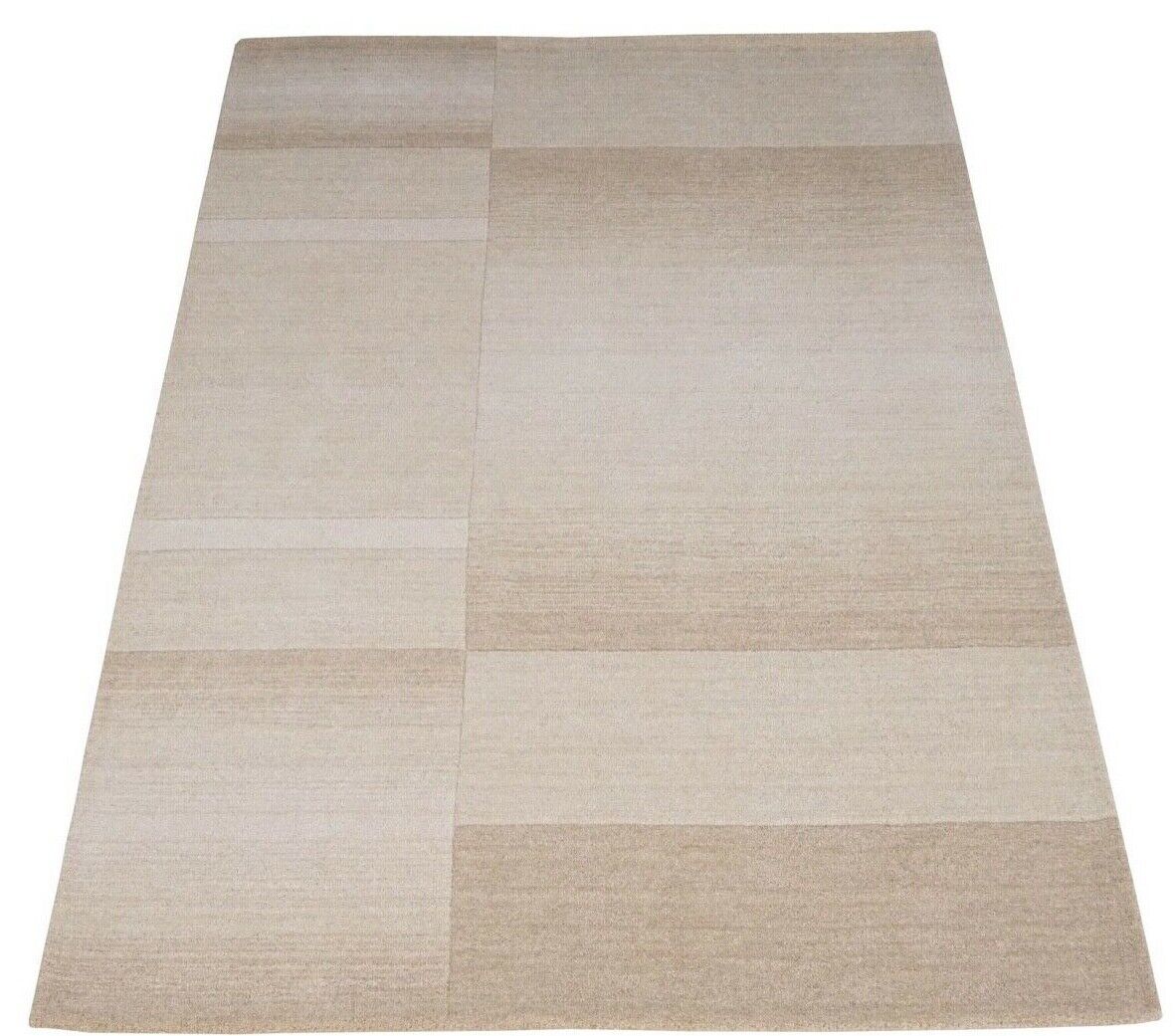 Teppich 100% Wolle Beige 160X230 cm Orientteppich Handgetuftet HT418