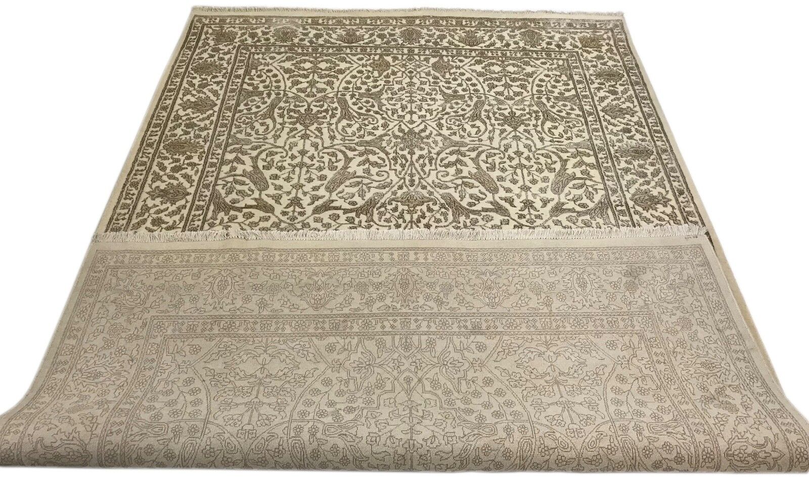 Teppich Handgeknüpfte Orientteppich Hoch Qualität Seide und Wolle 195X303 CM