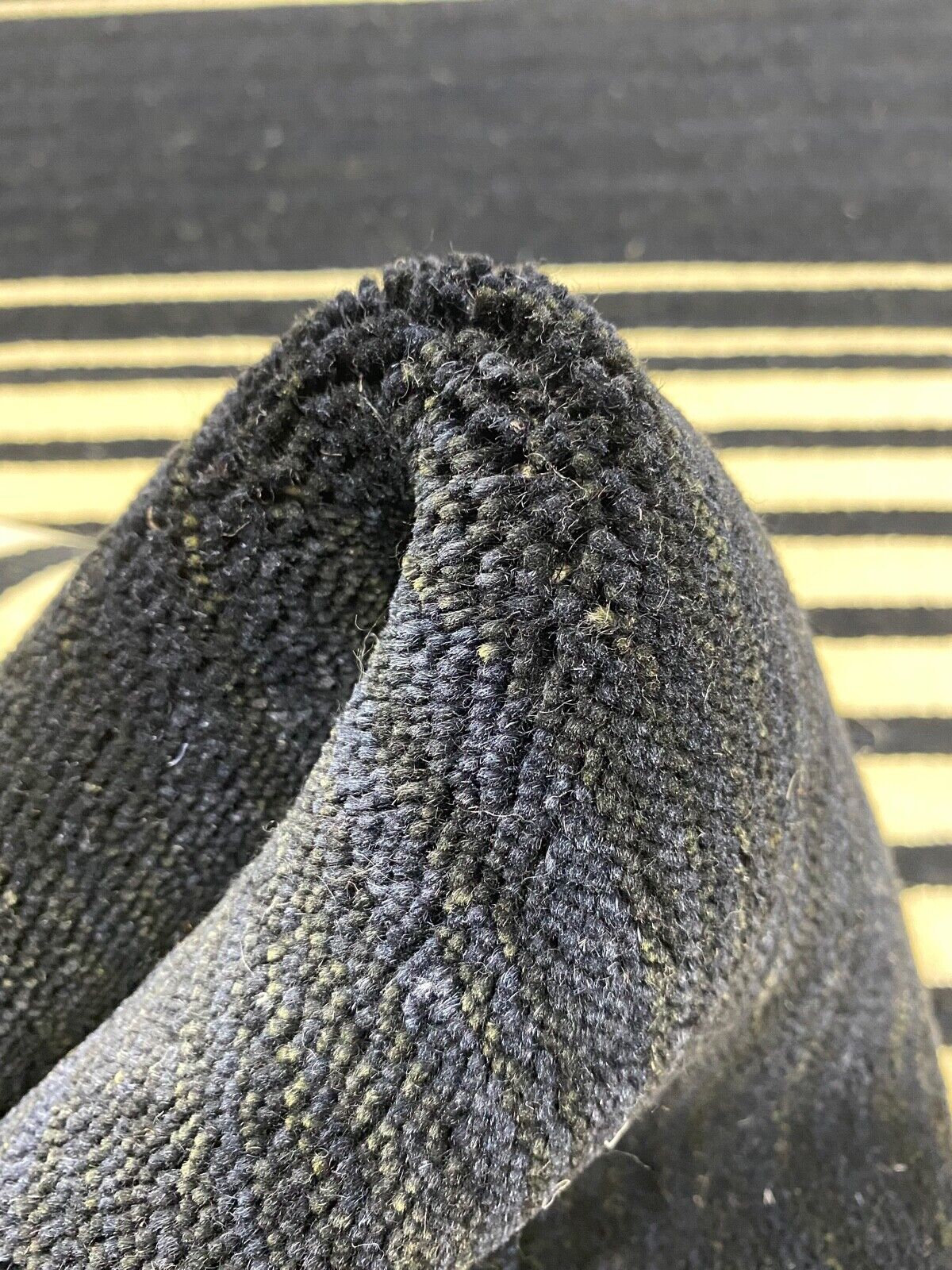 Teppich Blau Schwarz Beige 100% Wolle Gabbeh lori Handgewebt 120x180 cm S56