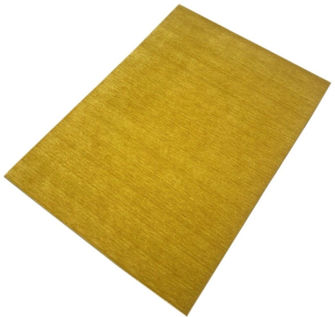 Gelb Gold Gabbeh Teppich 100% Wolle 174x244 cm Orient Handgewebt Wr106