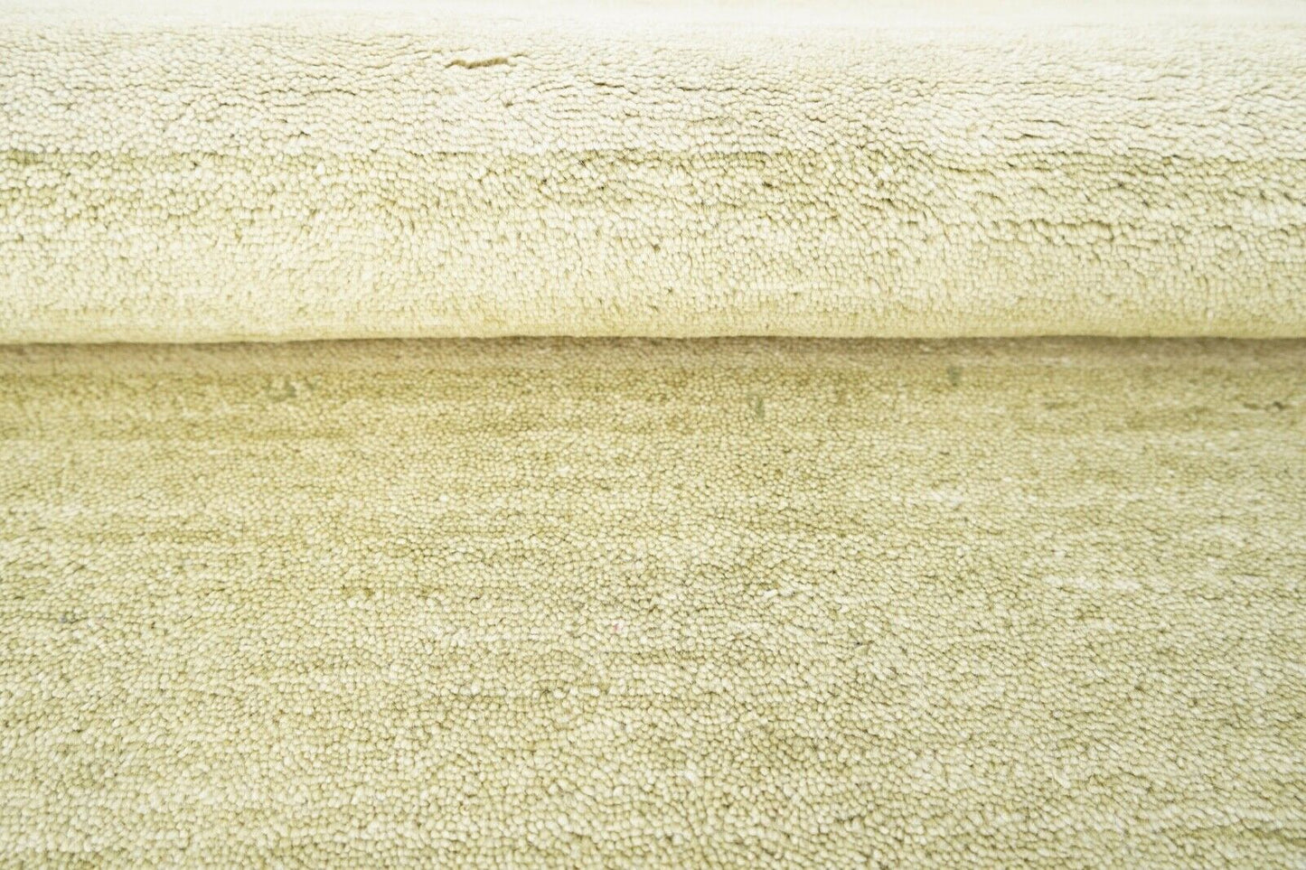 Grün Beige Teppich Handgewebt 100% Wolle 124x180 cm Orientteppich Lori Lr434
