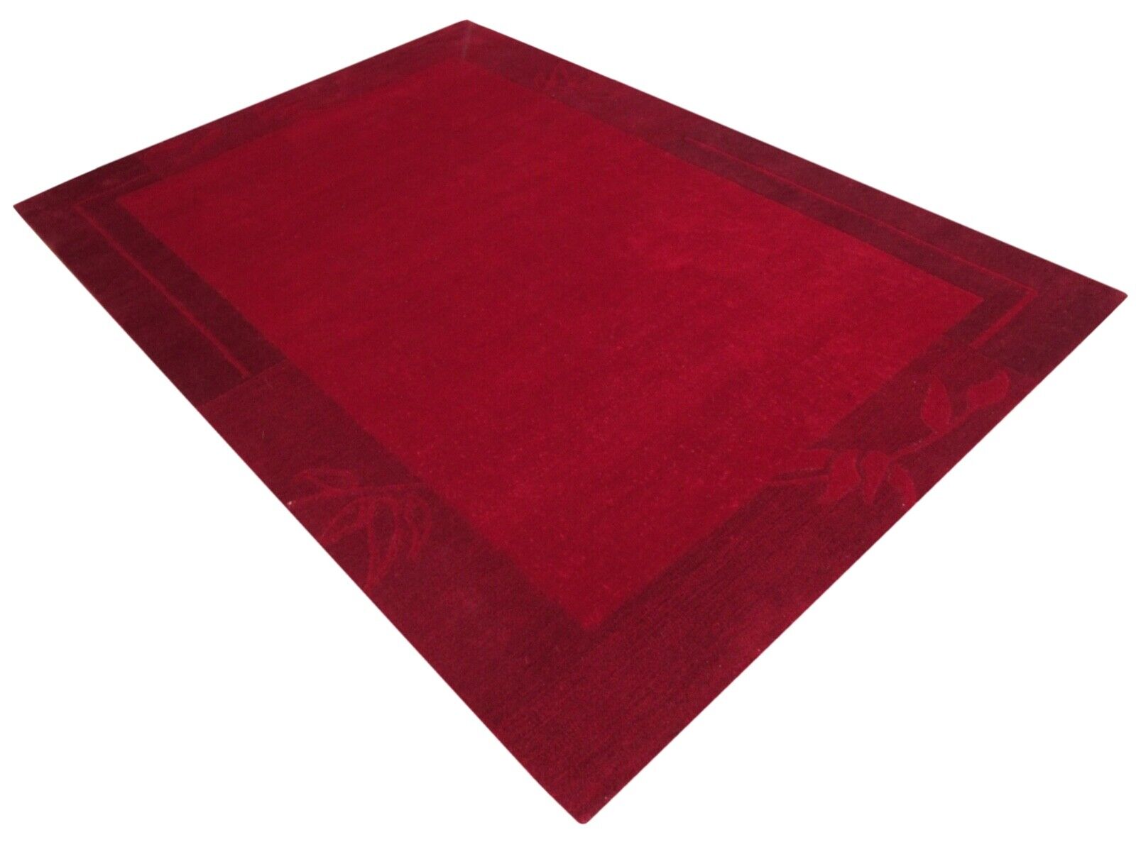 Rot Rosa Teppich 100% Wolle 160X230 cm Orientteppich Handgetuftet T900