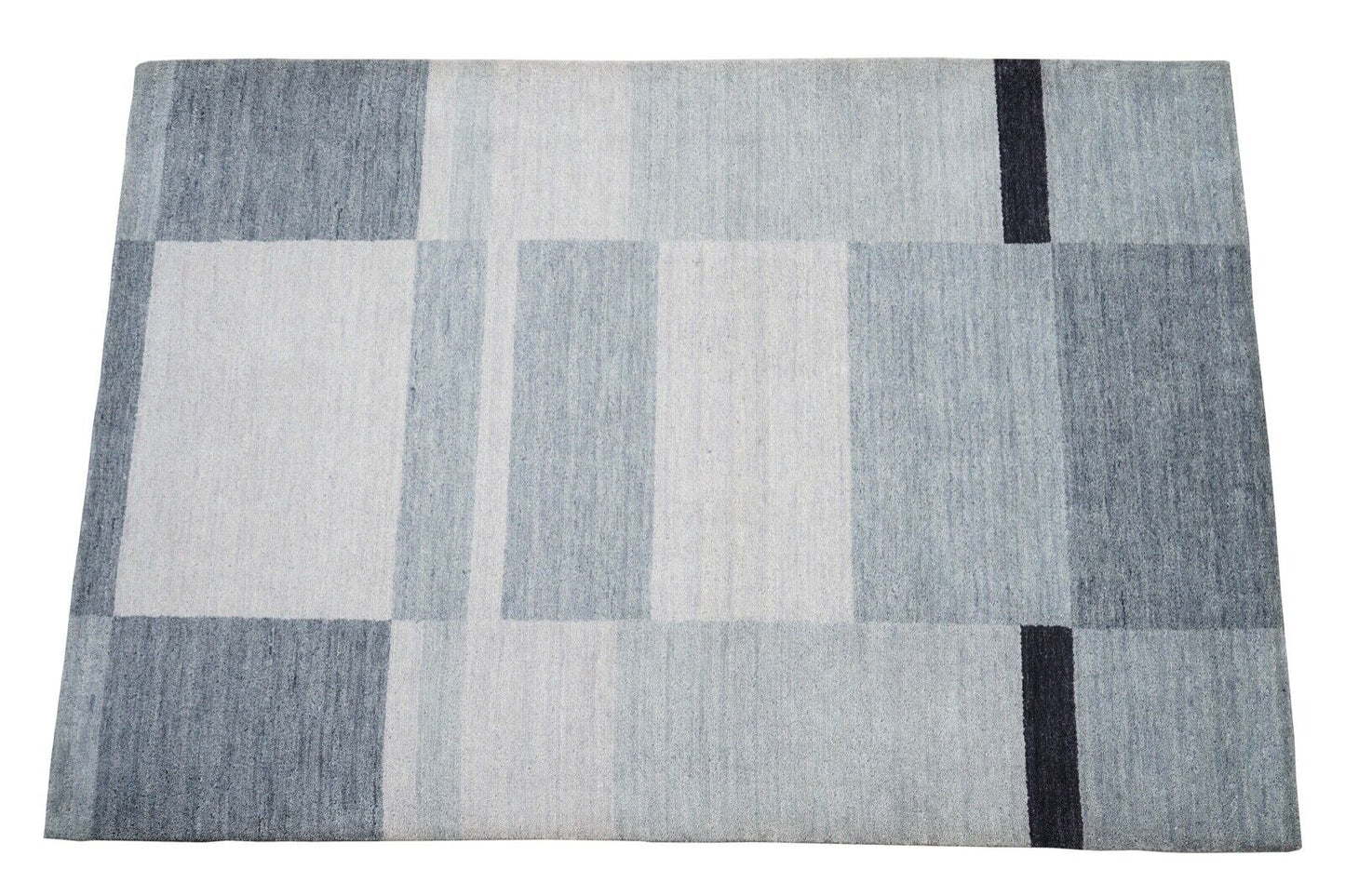 Grau Beige Teppich 120x180 cm 100% Wolle Handgewebt Lori Buff Lr442