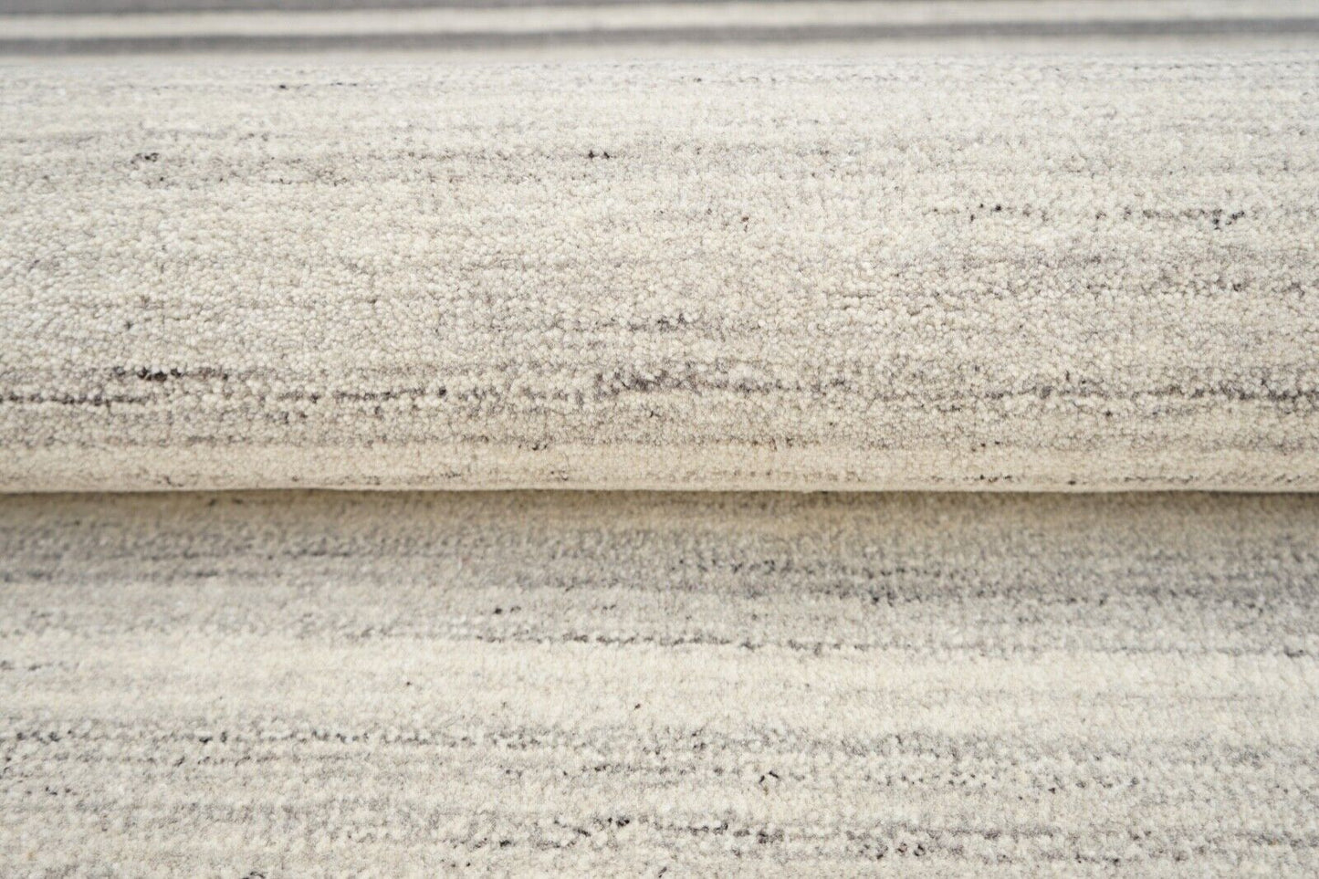Grau Beige Teppich 100% Wolle 160X230 cm Orientteppich Handgetuftet HT218