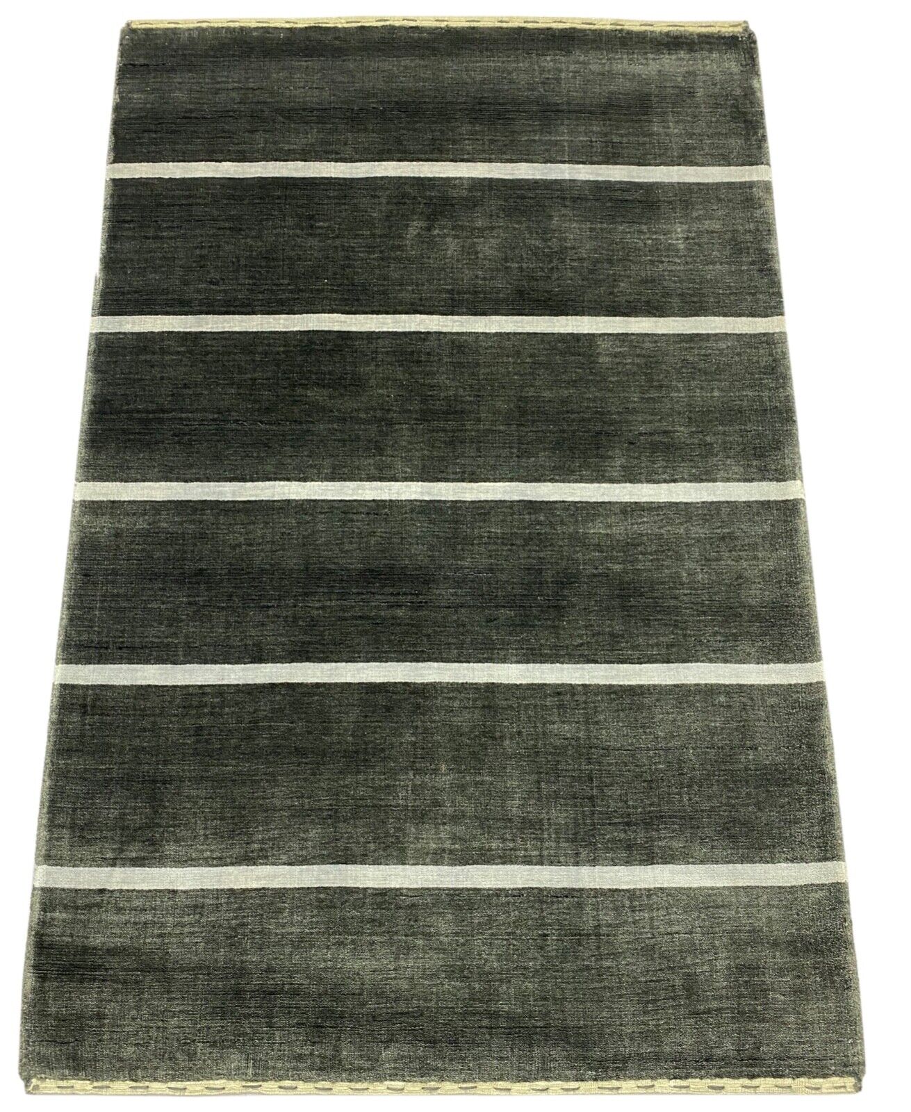 Teppich Braun Grau Schwarz 100% Wolle Gabbeh lori Handgewebt 120x180 cm S175