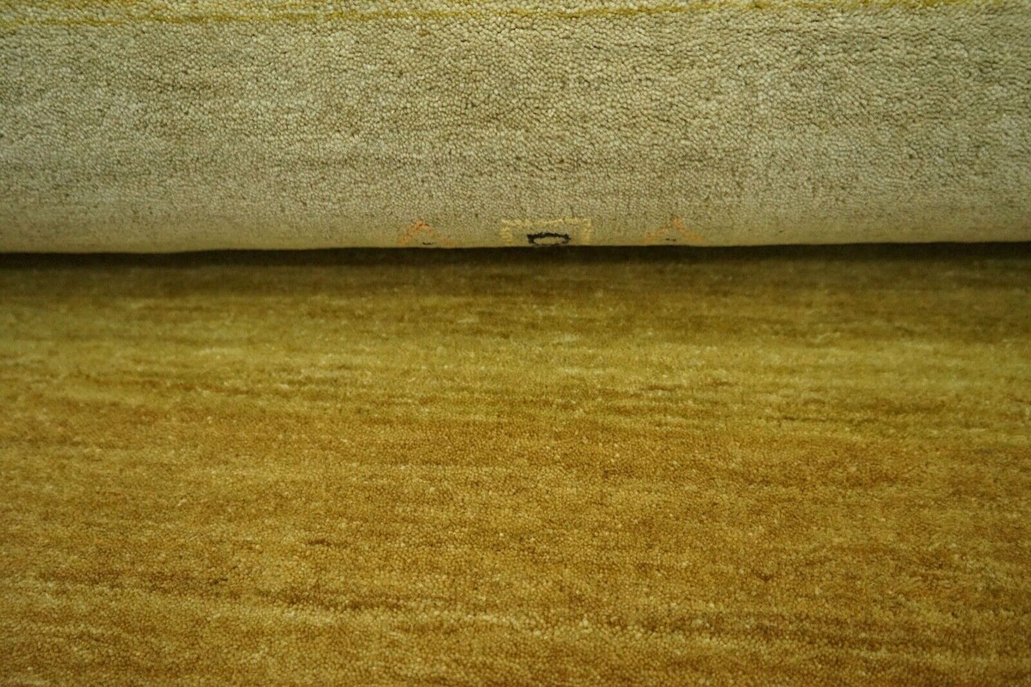 Gabbeh Teppich Orange Rot Gold Beige 100% Wolle 170x240 cm Loom Handgewebt Lr490