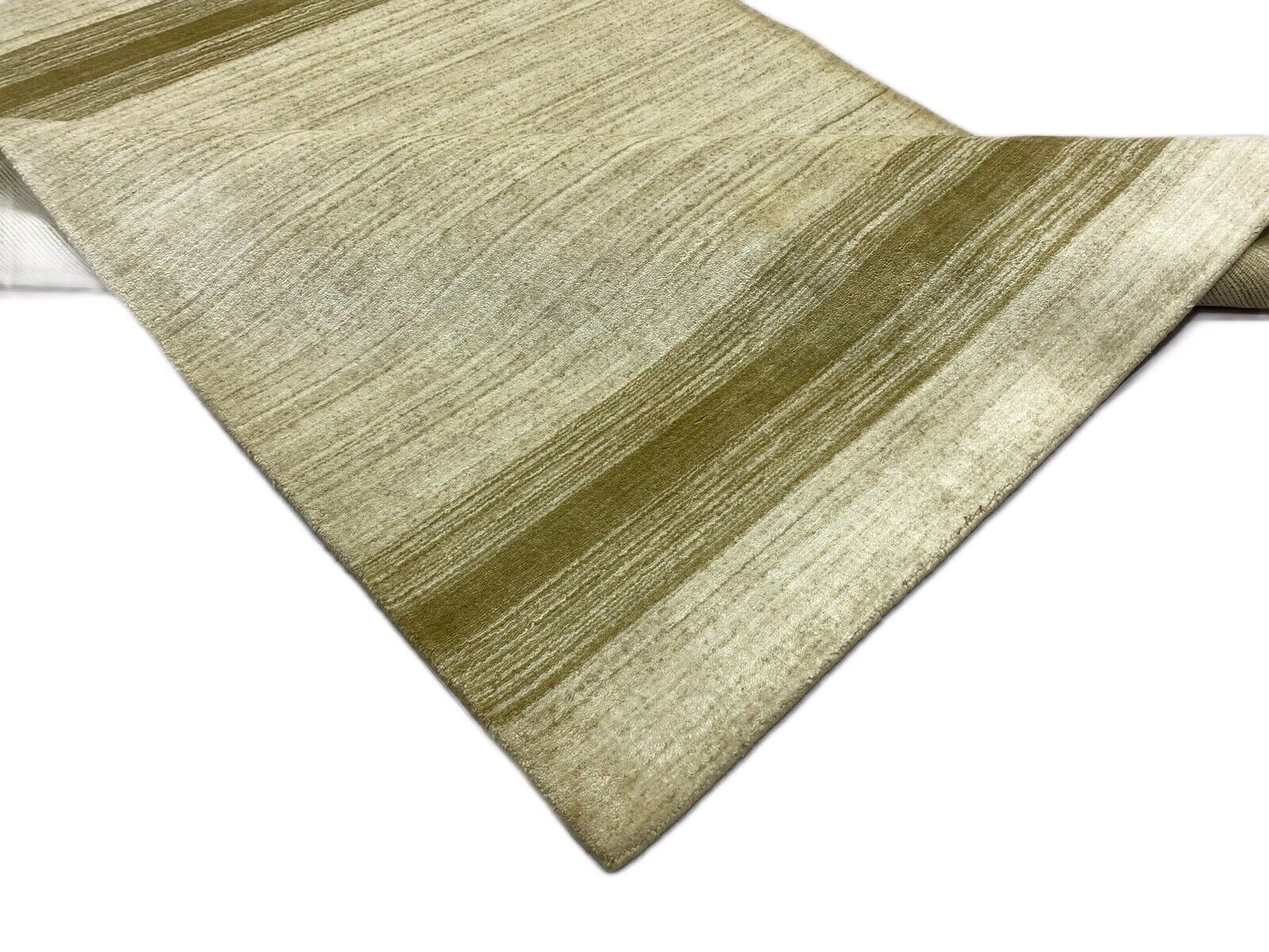 Gabbeh Teppich 100% Wolle Beige loom lori Handgewebt 120x180 cm S42