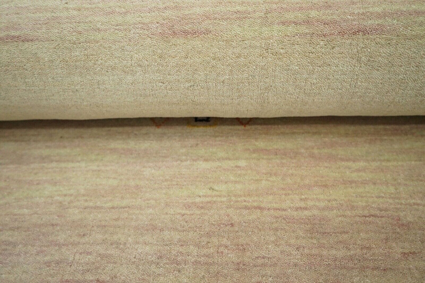Gabbeh Teppich Rosa Beige 100% Wolle 170x240 cm Loom Handgewebt Lr496