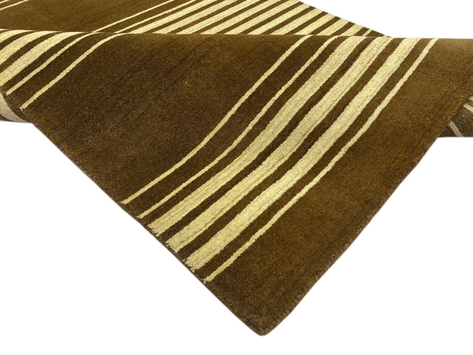 Teppich 100% Wolle Braun Beige lori Handgewebt 120x180 cm Orientteppich S121