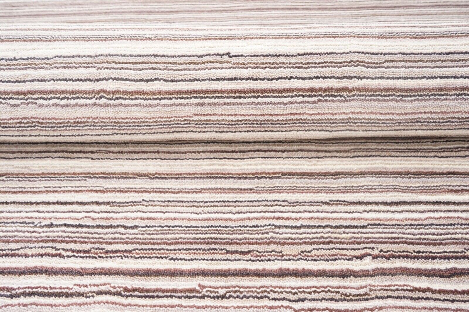 Beige-ruskea matto 160x230 cm, 100 % villaa, käsin tuftattu, itämainen matto HT377