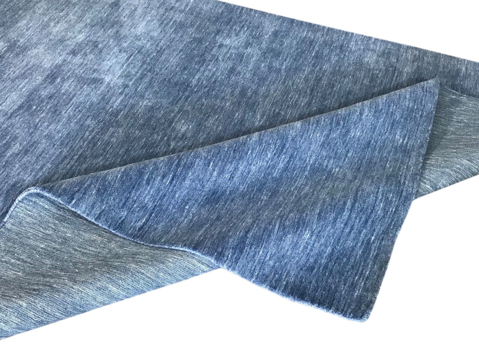 Gabbeh Teppich 170x240 cm Blau Handgewebt Teppich 100% Wolle Lori Buff Loom