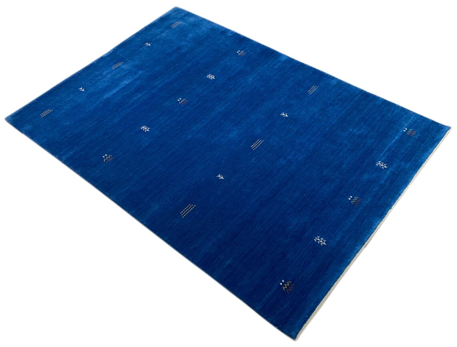 Preproga Gabbeh modra 160x230 cm ročno tkana 100% volna Lori Debbich Loom G64T6