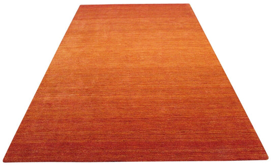 Terrakotta Orange Teppich 200X300 CM 100% Wolle Handgetuftete Designer T902