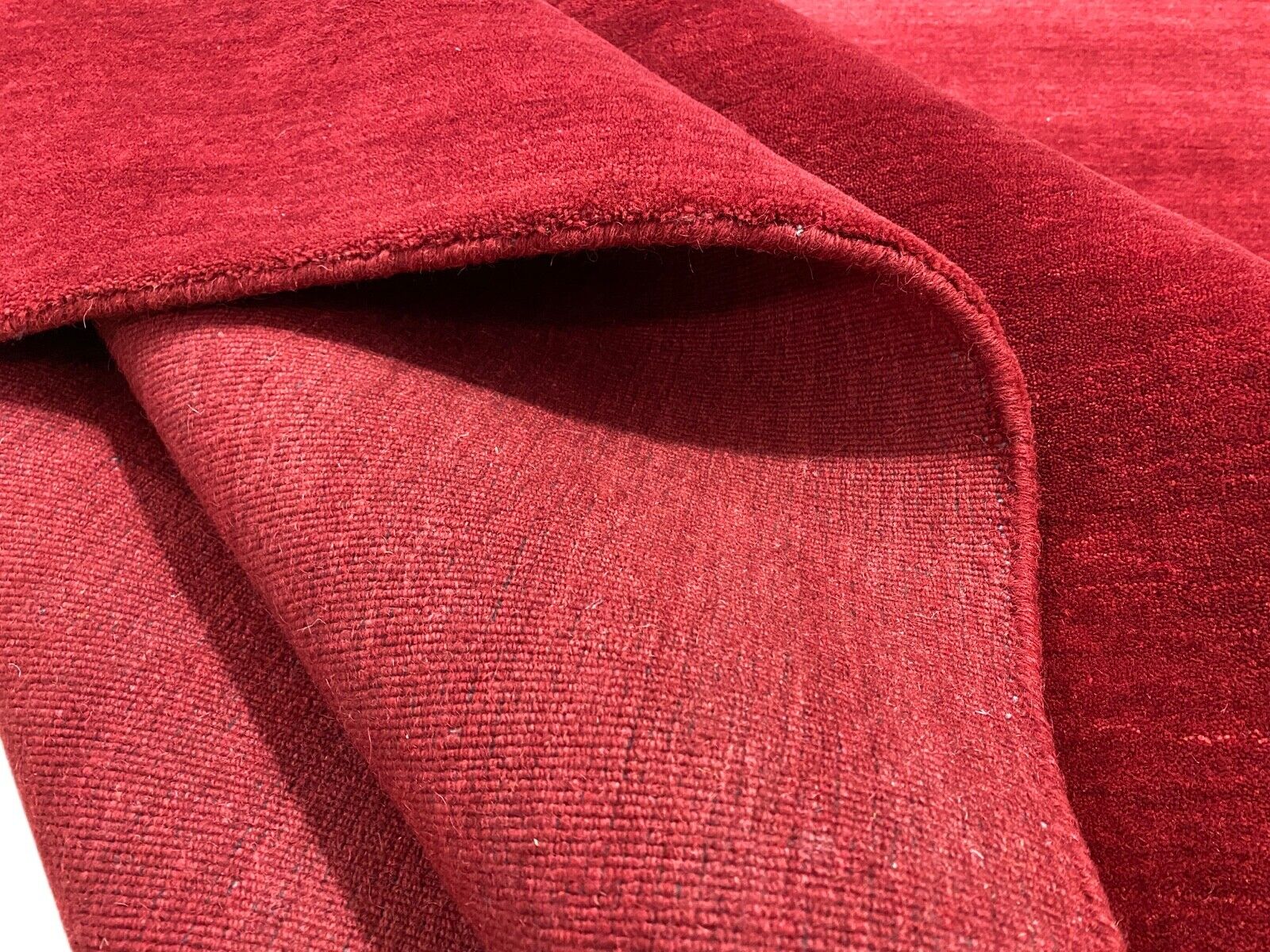 Rot Teppich 100% Wolle Orientteppich Gabbeh Loom Handgefertigt 244X300 CM