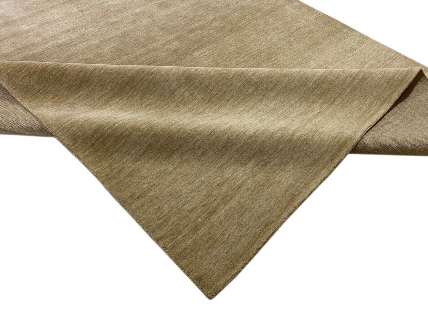 Gabbeh Beige Teppich 100% Wolle Handgewebt Loom Lori Debbich 240x295 cm