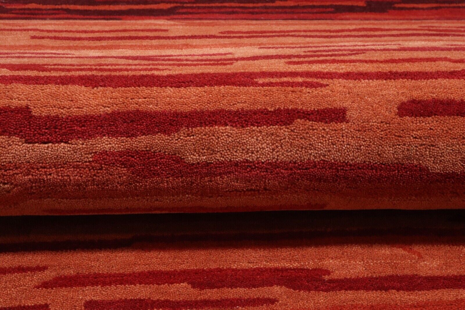 Terrakotta Teppich 100% Wolle Orange 160X230 cm Handarbeit Handgetuftet T916