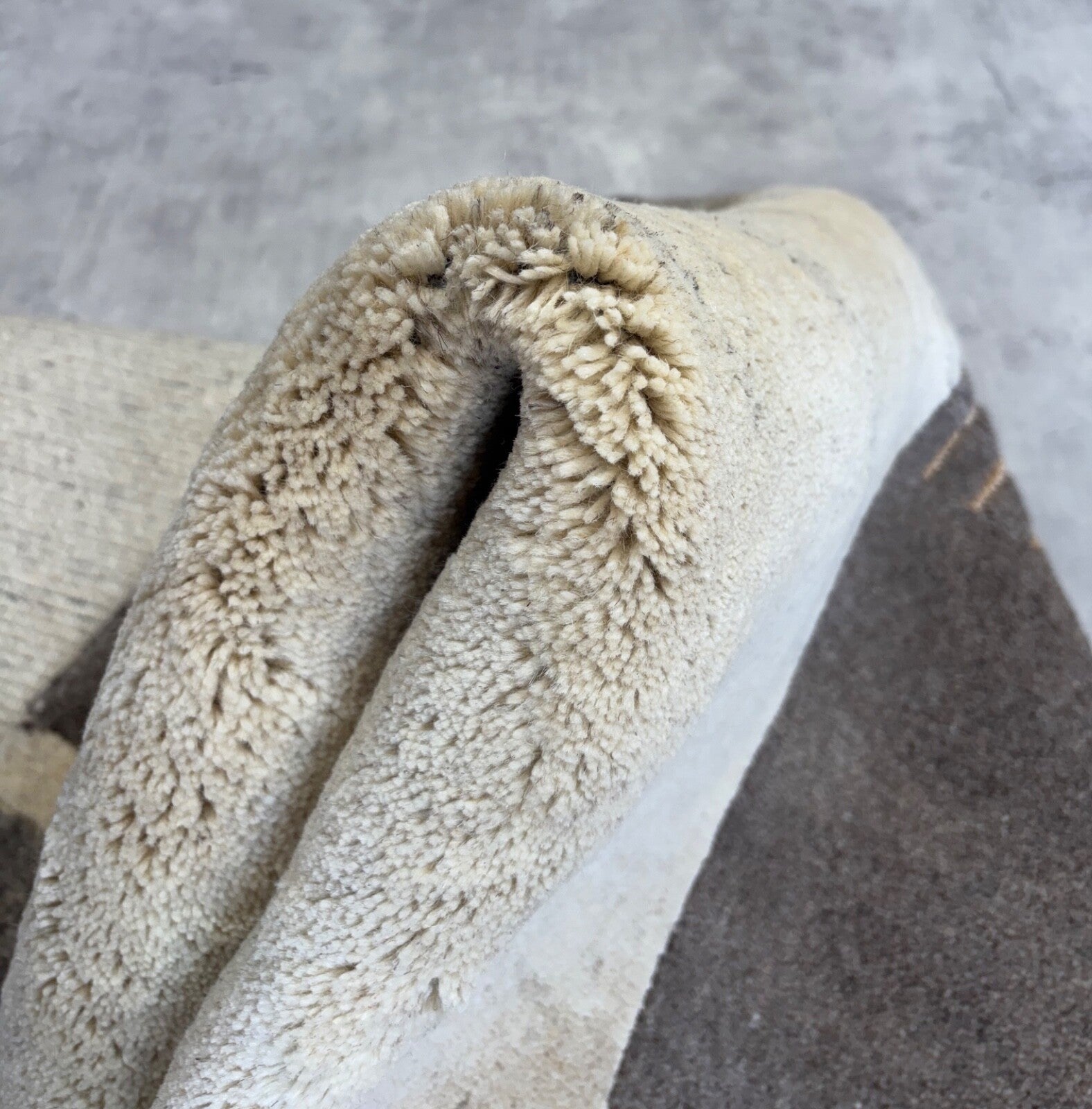 Nepal Käsinsolmittu Villamatto Luonnonväriset Harmaa, Beige 170x240 cm IN2021