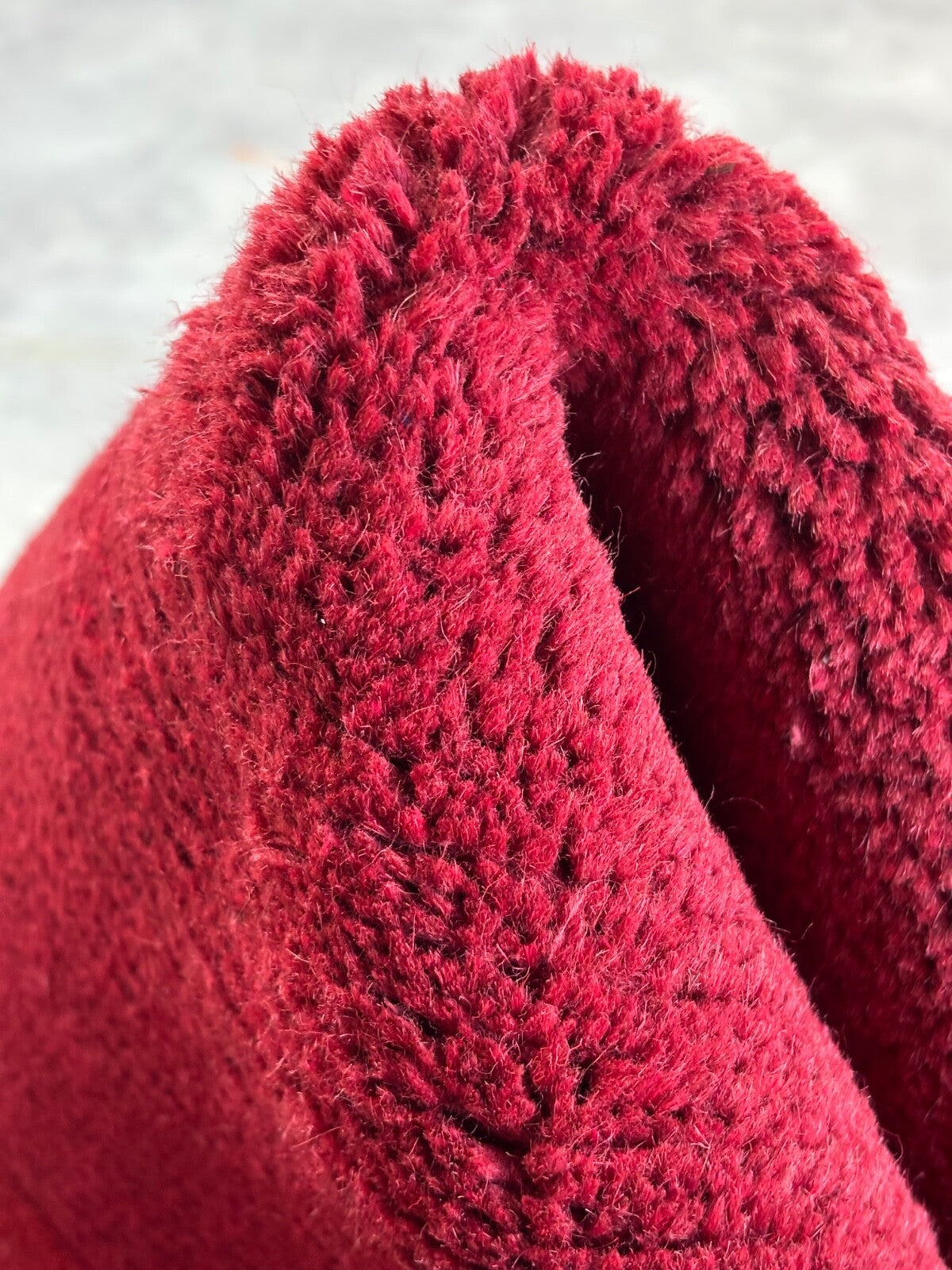 Rot Teppich Indo Nepal Handgeknüpft 100% Wolle 160X230 cm Orientteppich R14B