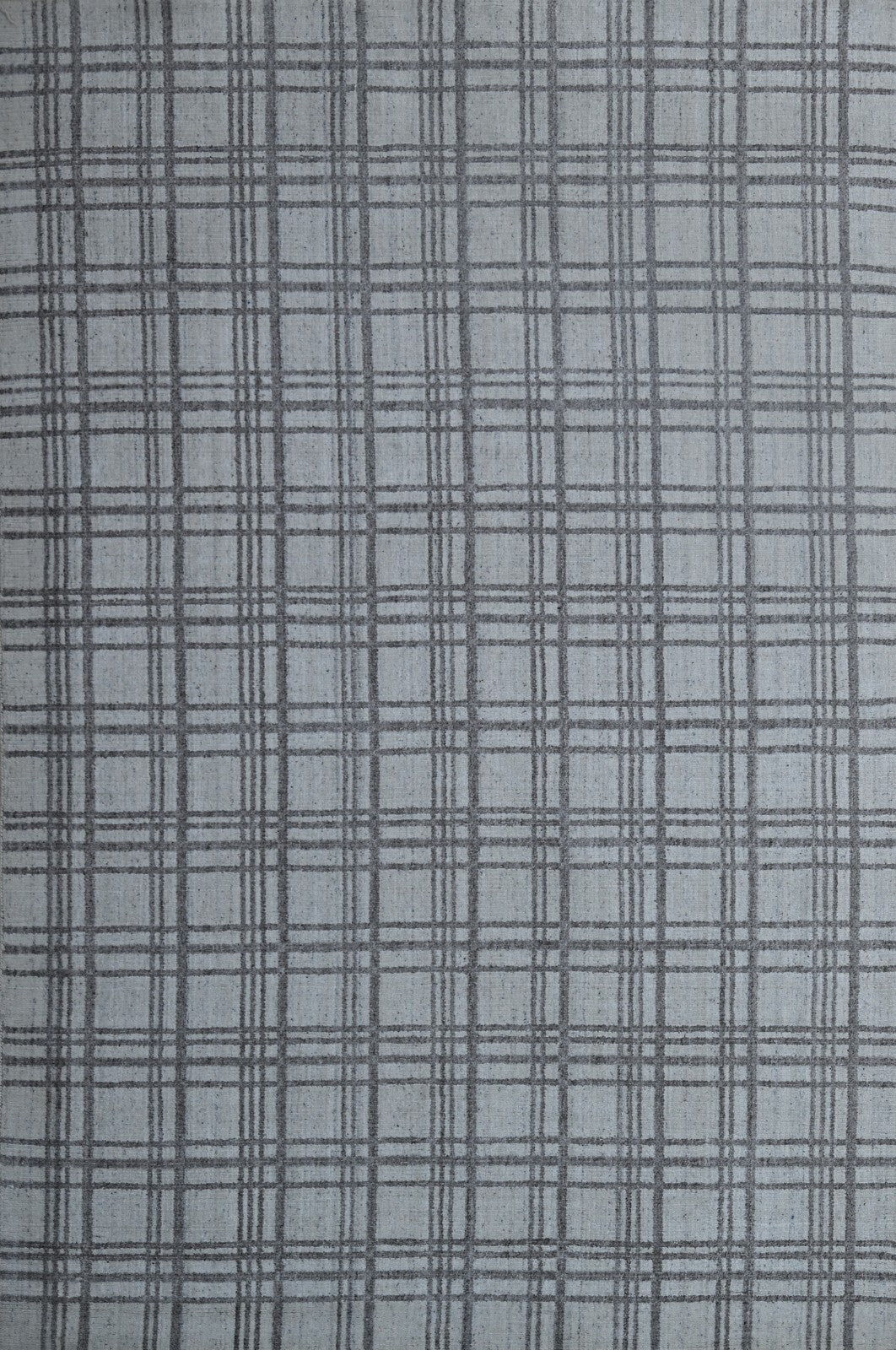 Handgewebter Teppich 170x240 Silber Glanzoptik Woll-Viskosem Wohnzimmer SH118