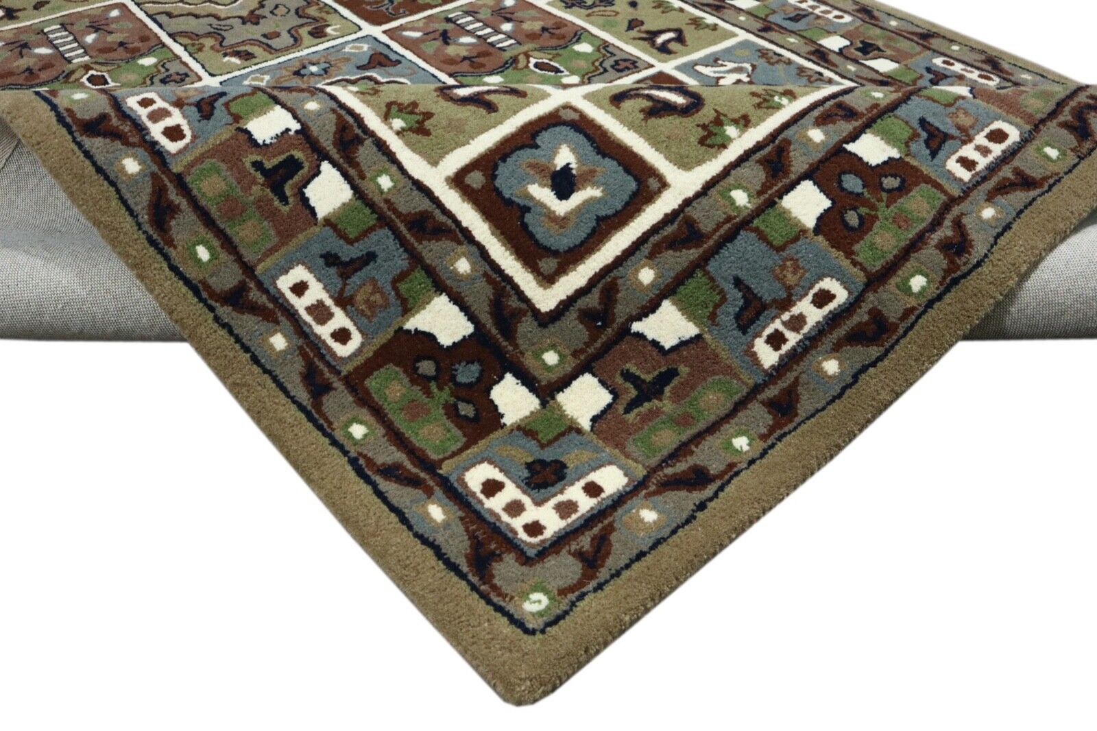 Orient Teppich 100% Wolle 160X230 cm Handarbeit Handgetuftet T918