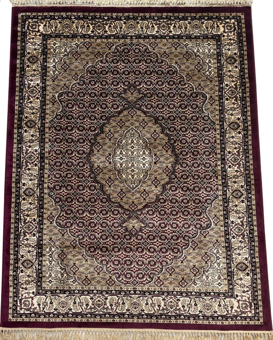 Orientteppich  Kastanienbraun Kaschmir, Tabriz Design Teppich 150x210 cm M36M
