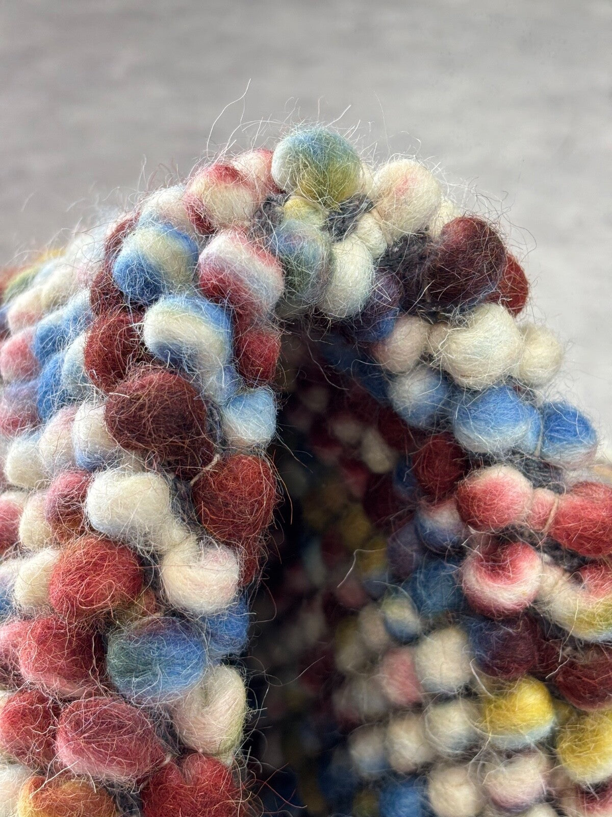 Bunter Wollteppich 170x240 cm Handgefertigt Modern Natur Teppich st14