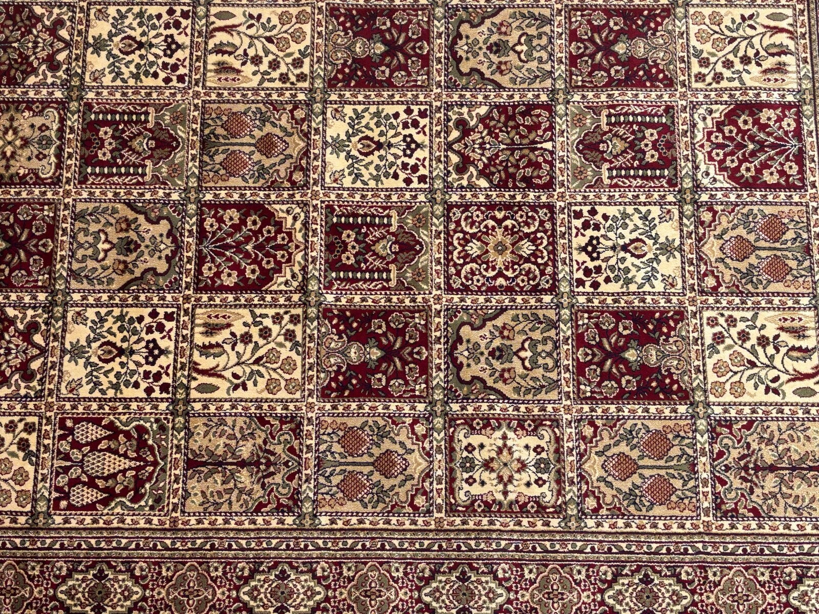 Orientteppich 150x210 cm Kashmir Design Viskose mit Seidenglanz Luxuriös Teppich