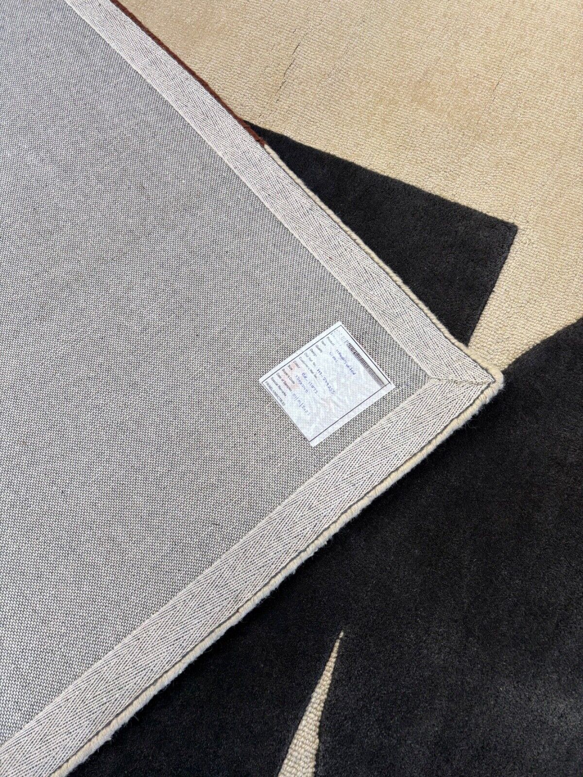 Teppich 100% Wolle Braun Beige 170X240 cm Wolle Handgetuftet HT2492