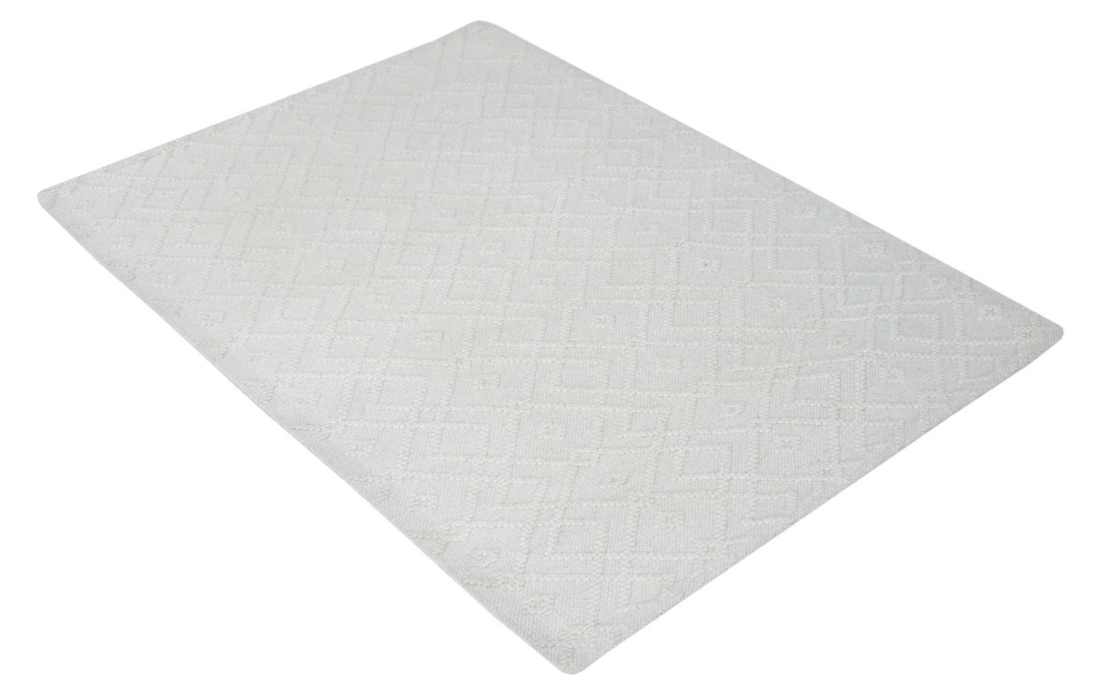 Bunter Wollteppich 120x180 cm Handgefertigt Modern Teppich sh161