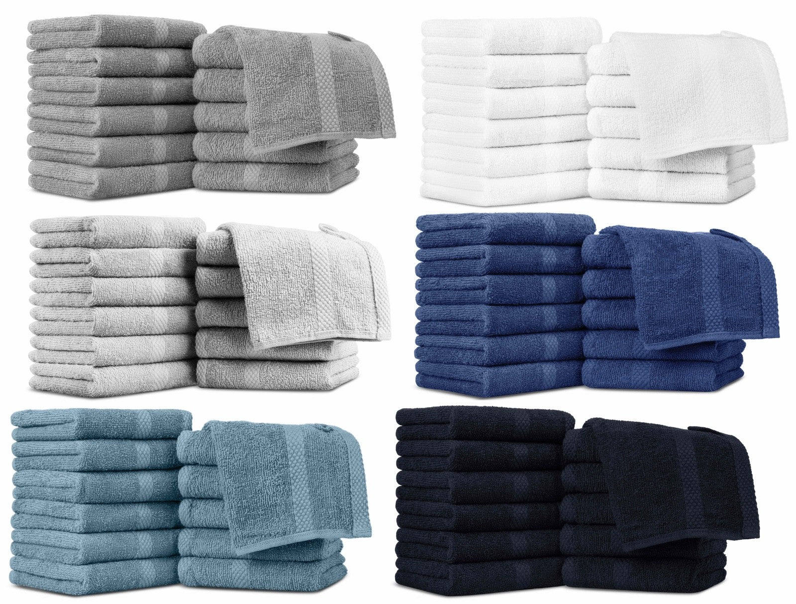 Handtuch Set Gästetücher Handtücher Duschtücher Frottier 100% Baumwolle 3-tlg