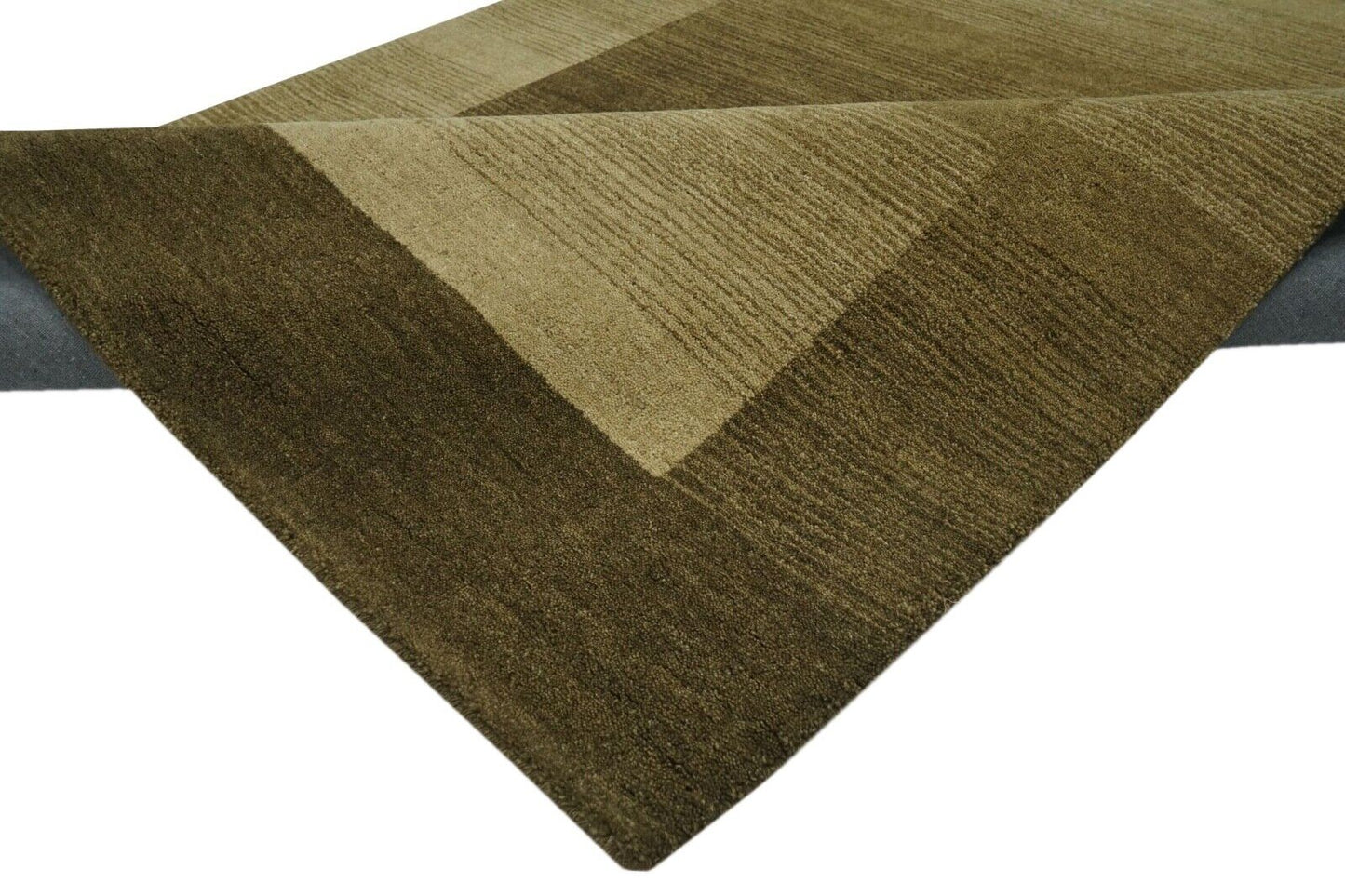 Grün Teppich 160X230 cm Teppich 100% Wolle Orientteppich Handgetuftet HT195